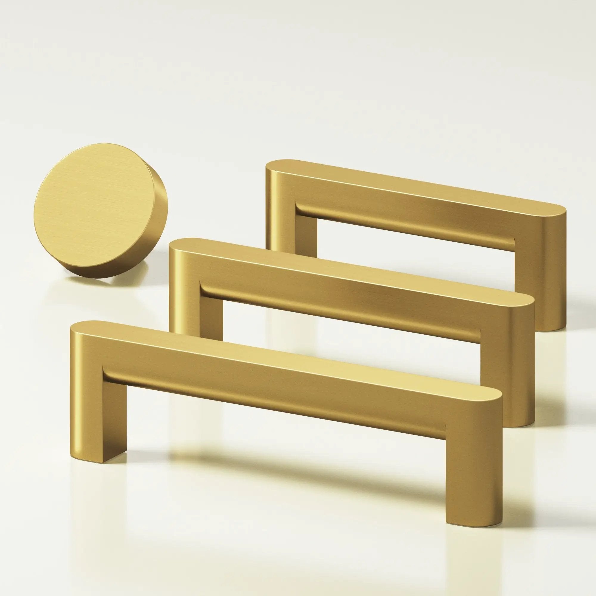 satin brass cabinet pull