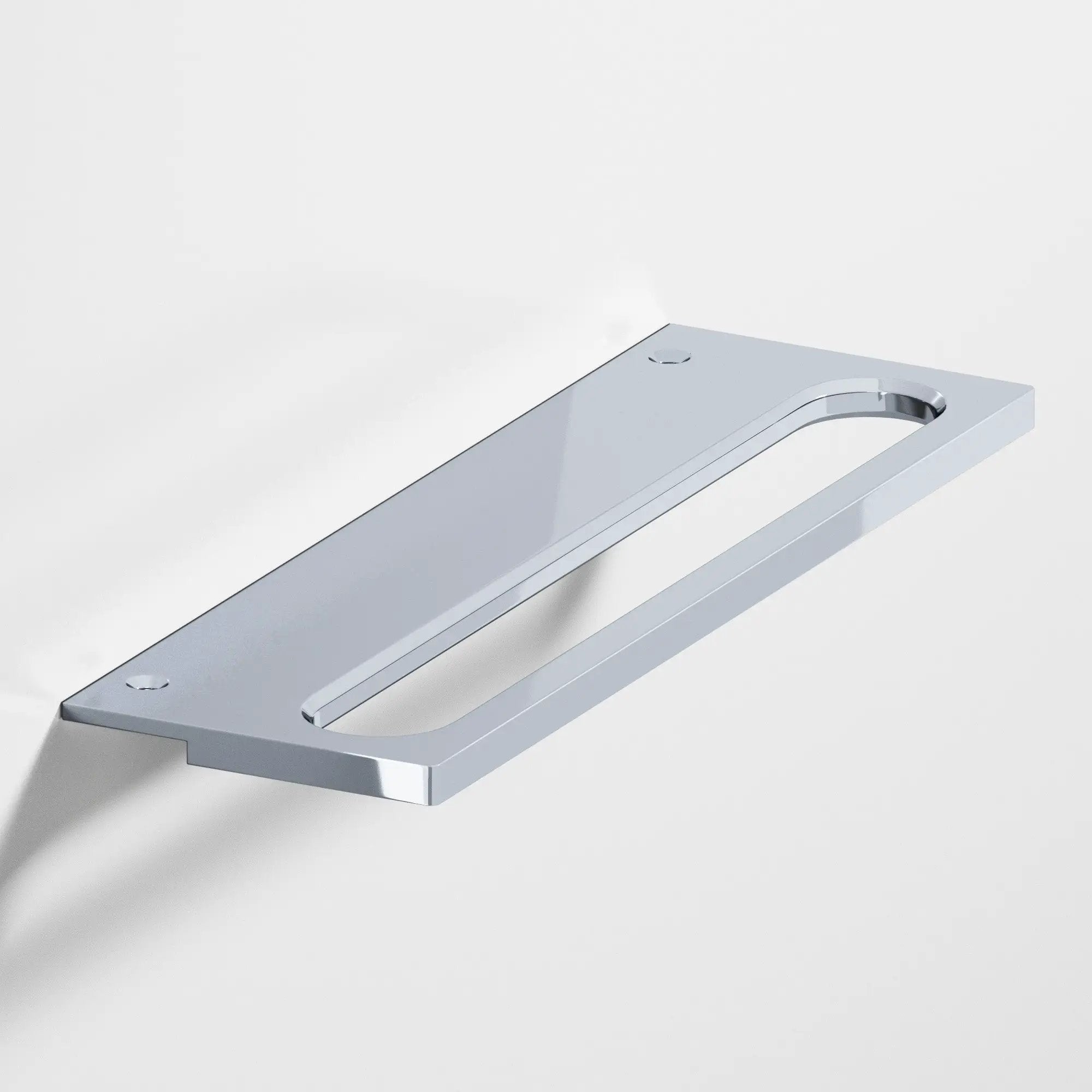 polished chrome cabinet pull
