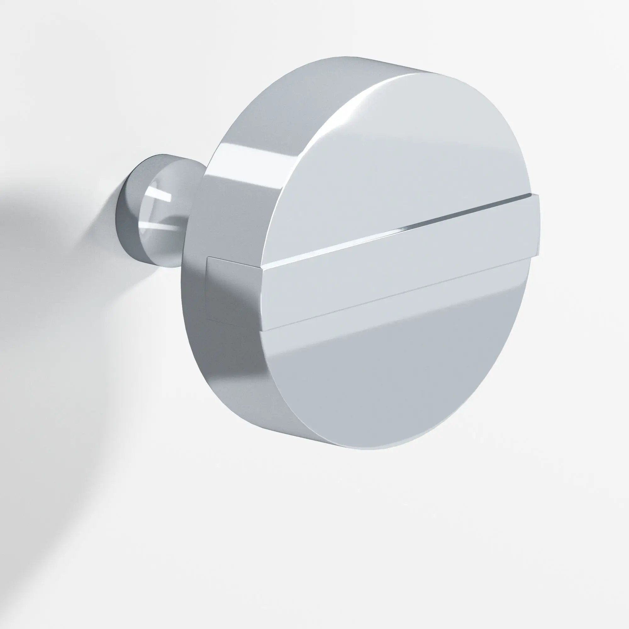 polished chrome cabinet knob