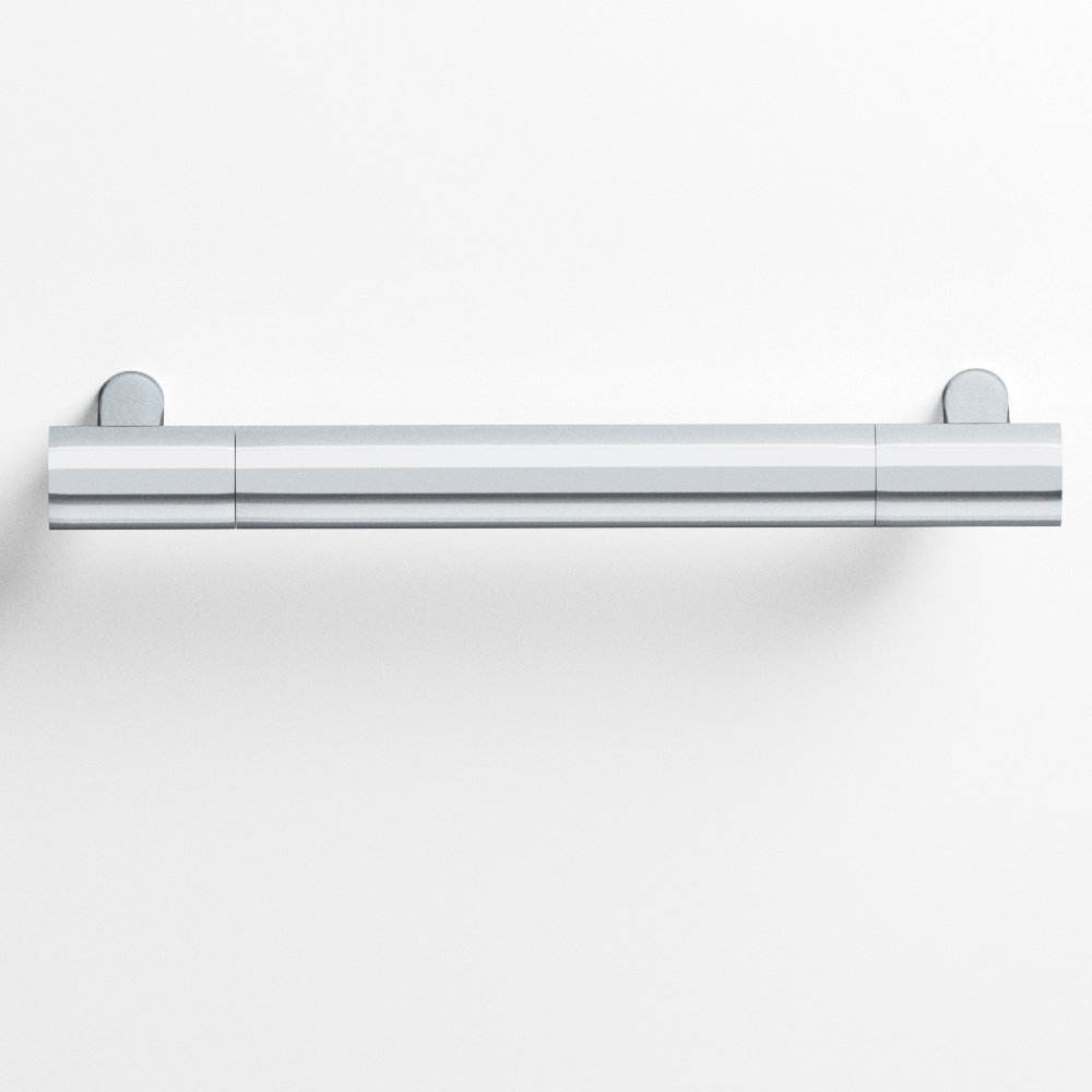 polished chrome cabinet pull