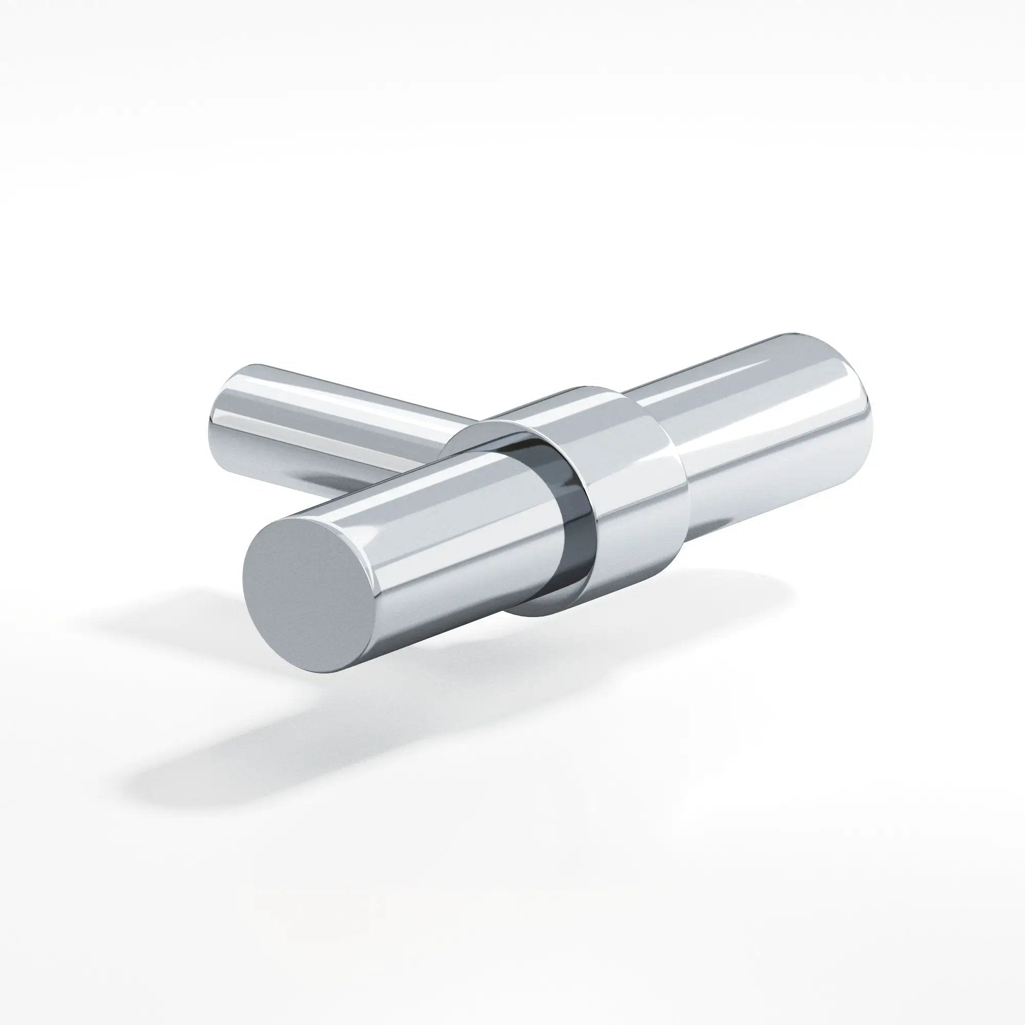 polished chrome cabinet knob