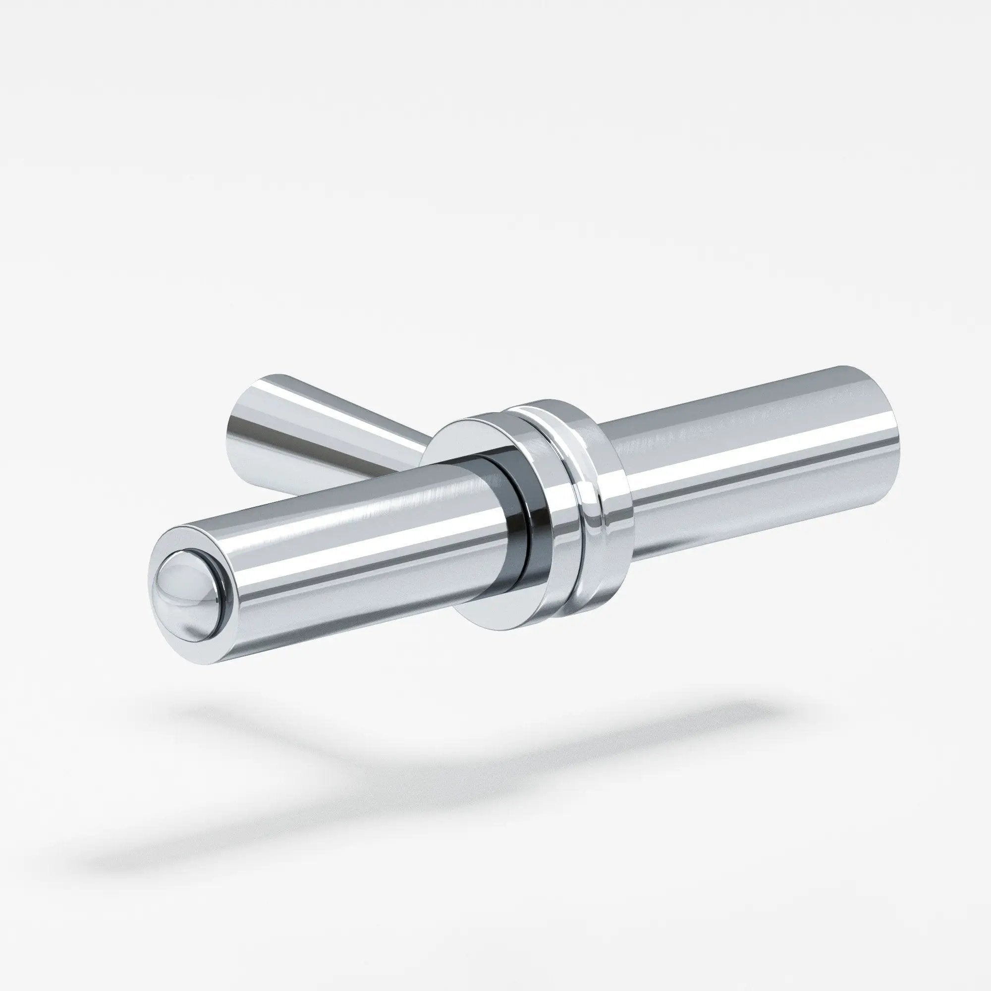 polished chrome cabinet knob