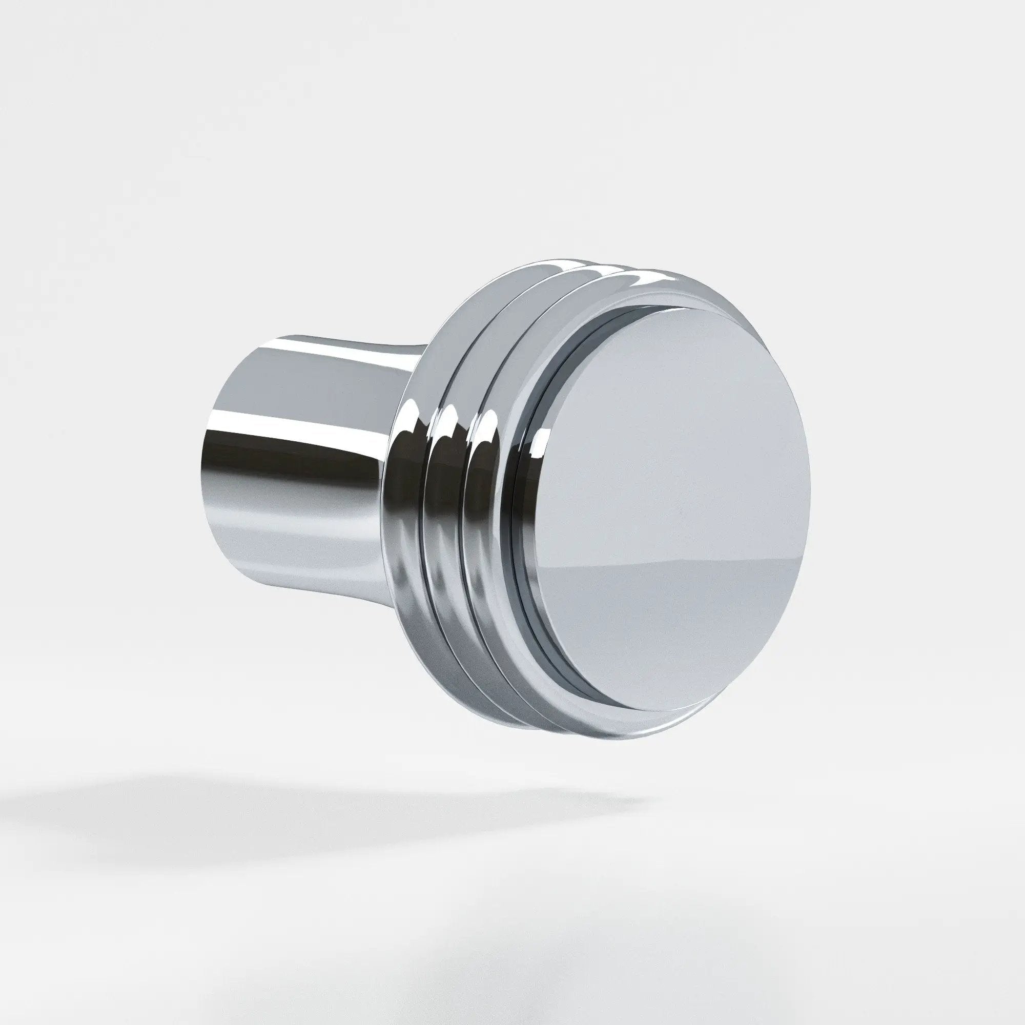 polished chrome cabinet knob