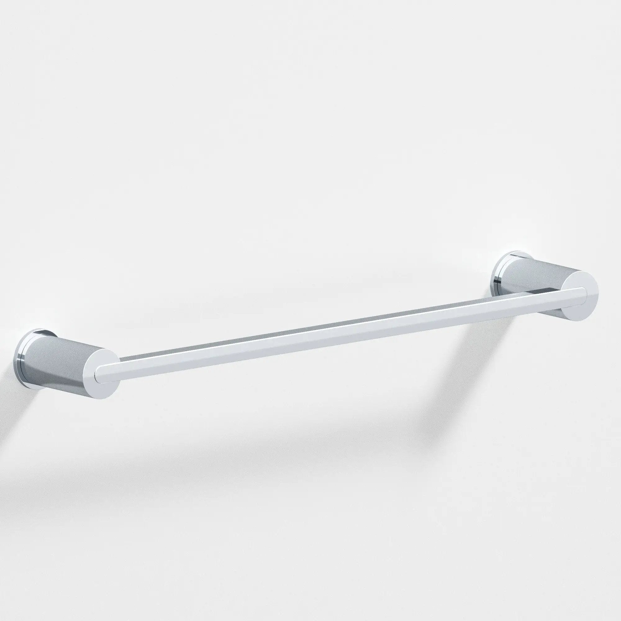 polished chrome towel bar