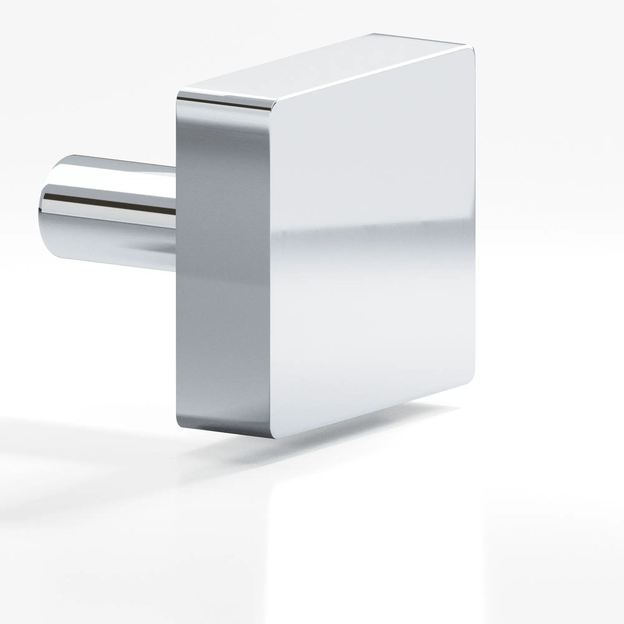 polished chrome cabinet knob
