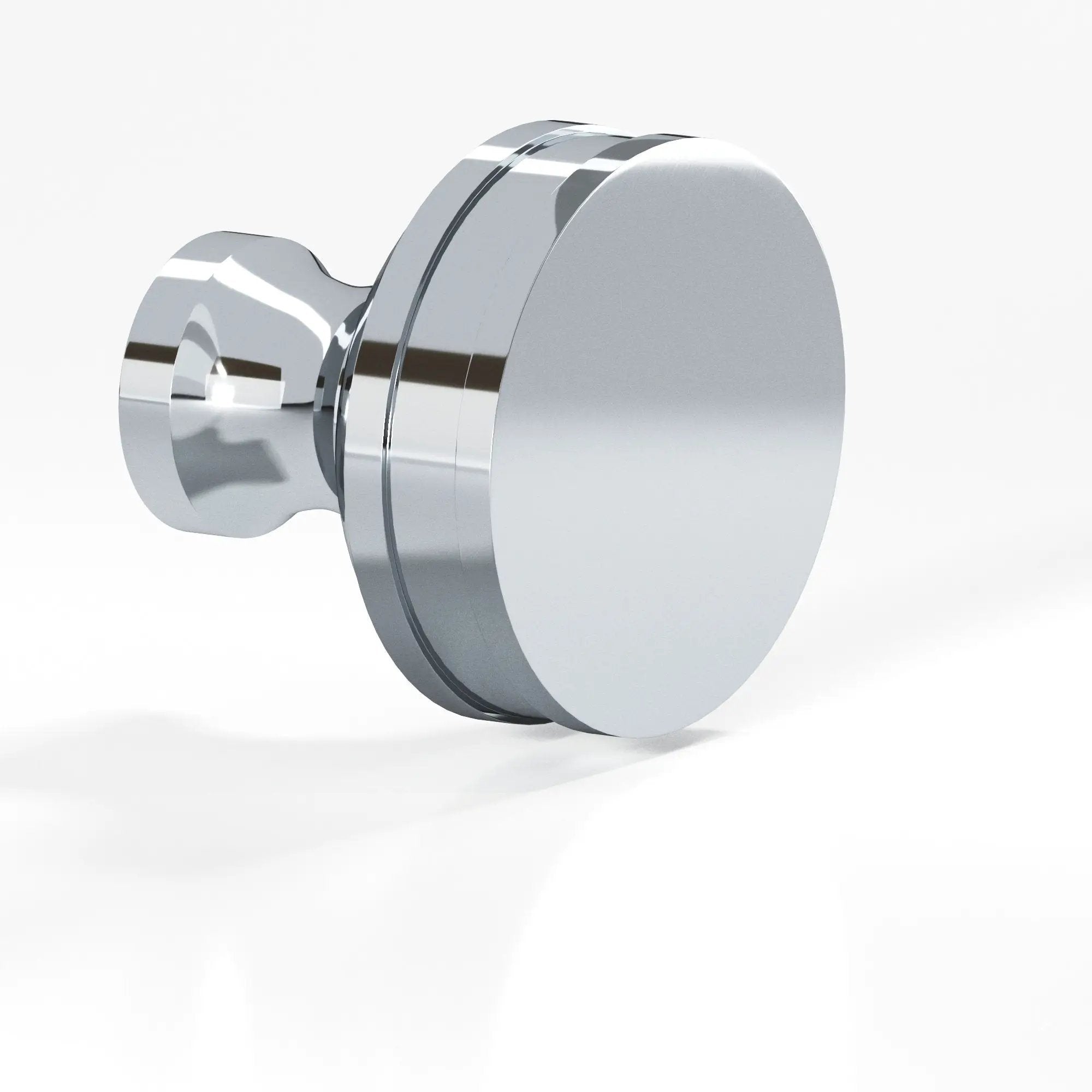 polished chrome cabinet knob