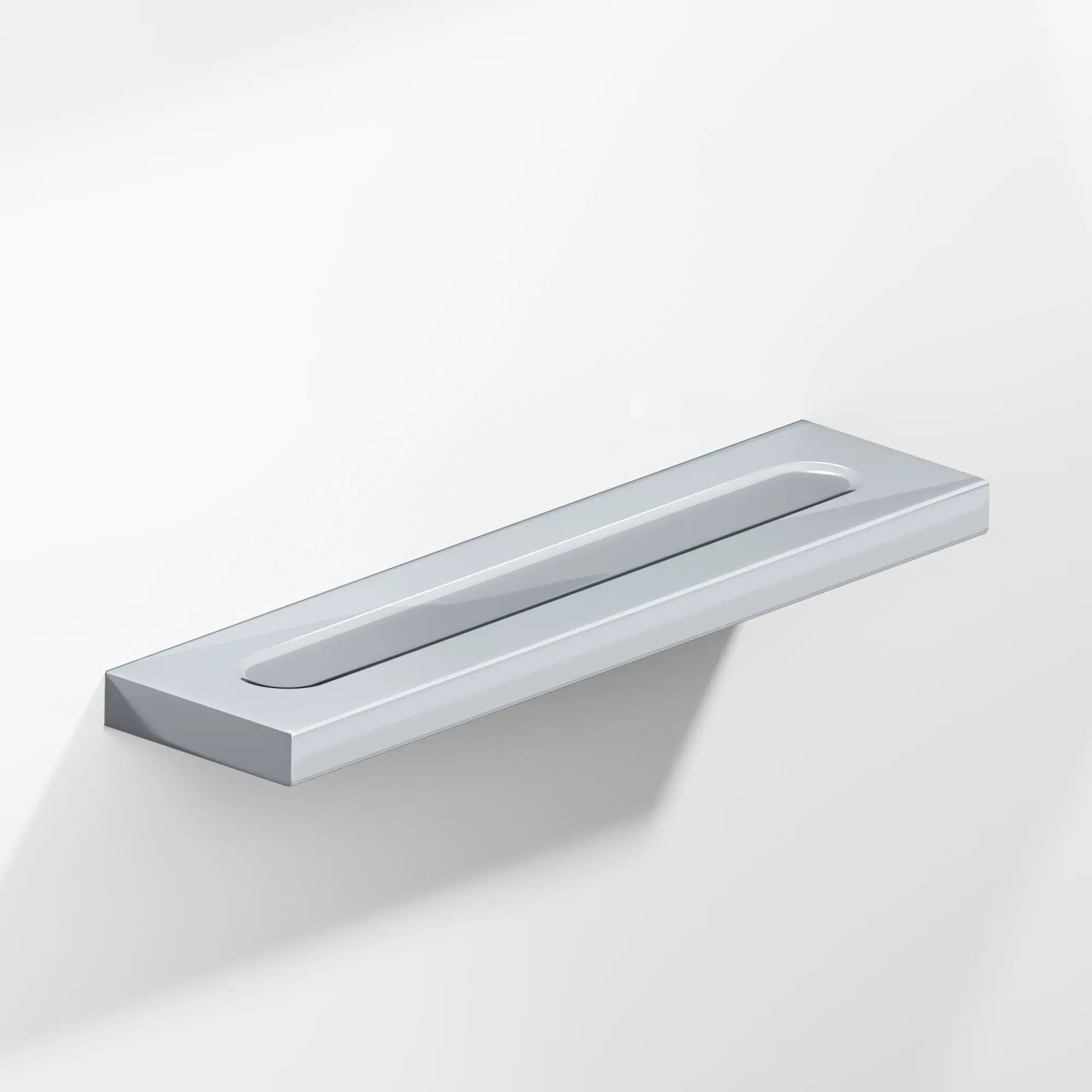 polished chrome cabinet pull