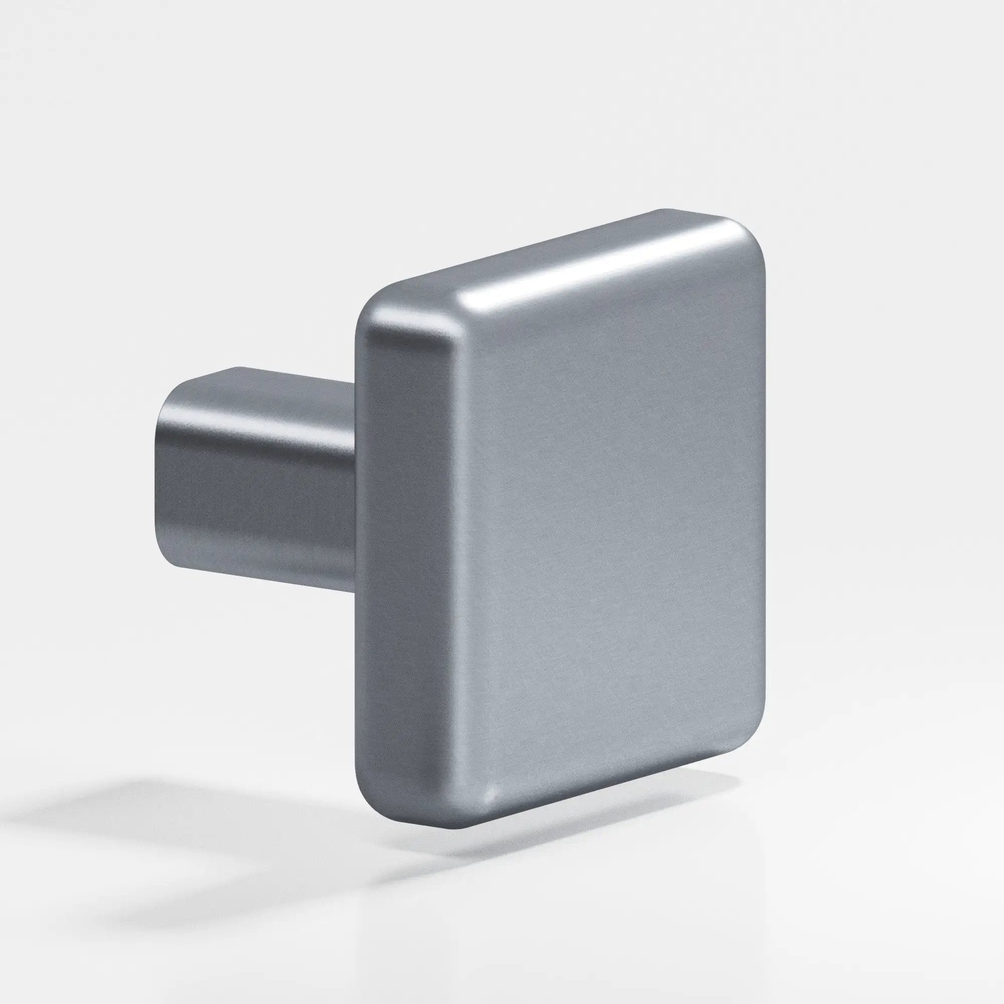 satin chrome cabinet knob