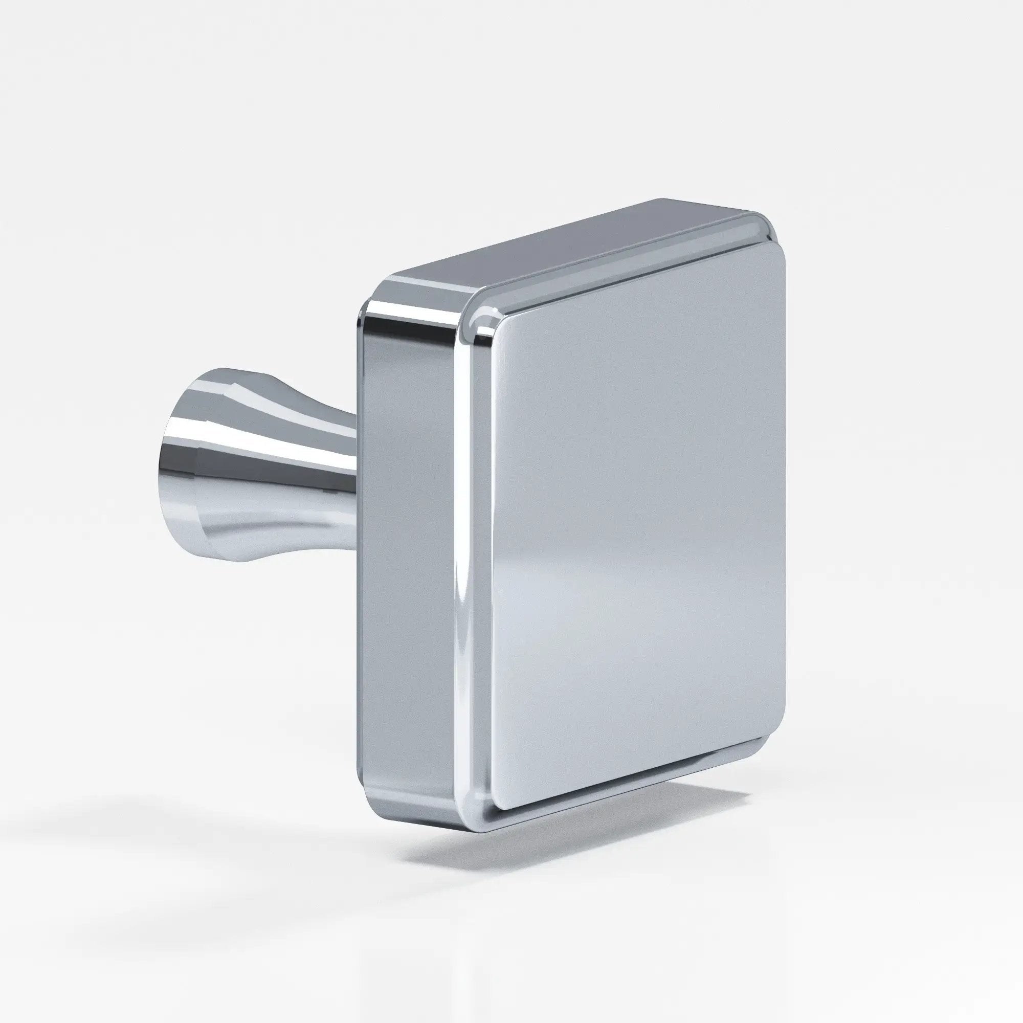 polished chrome cabinet knob
