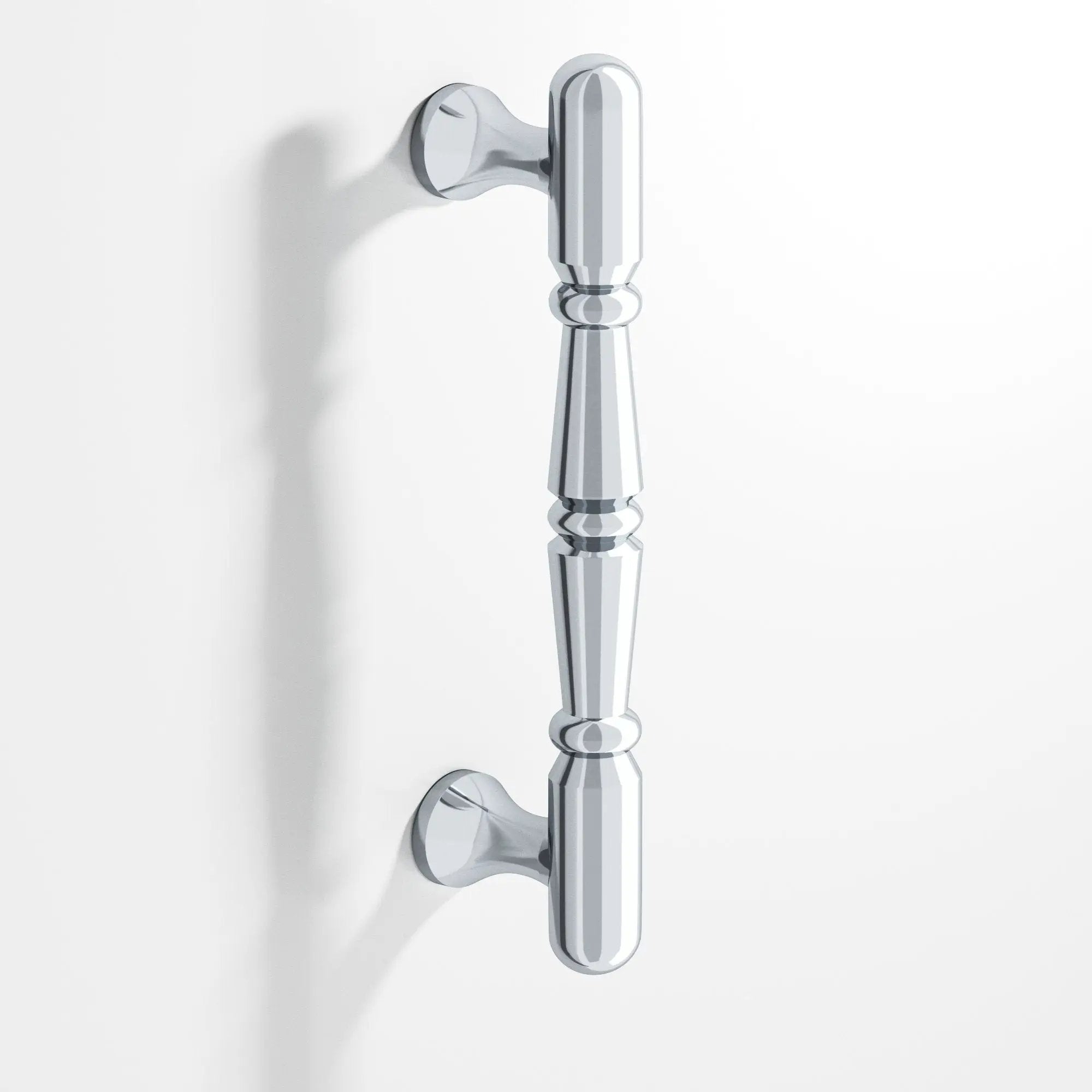 polished chrome cabinet pull