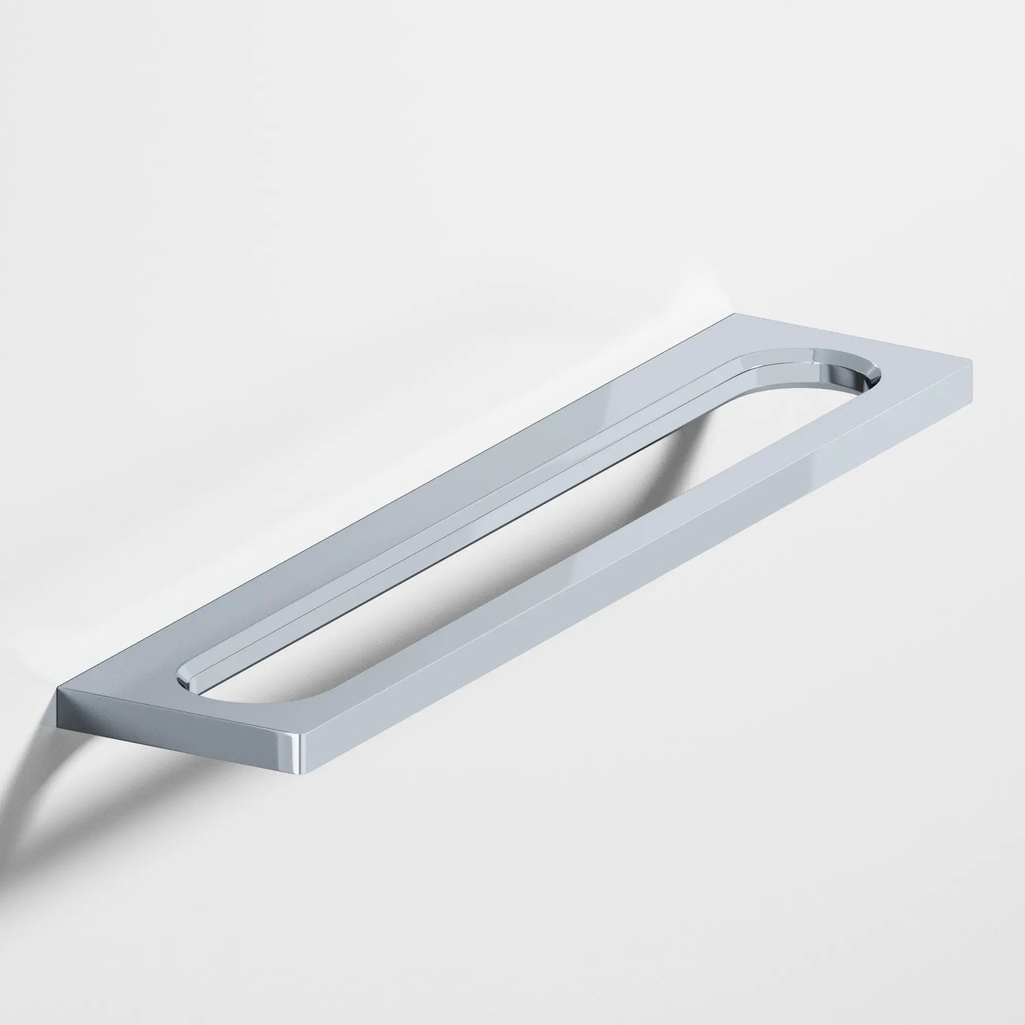 polished chrome cabinet pull