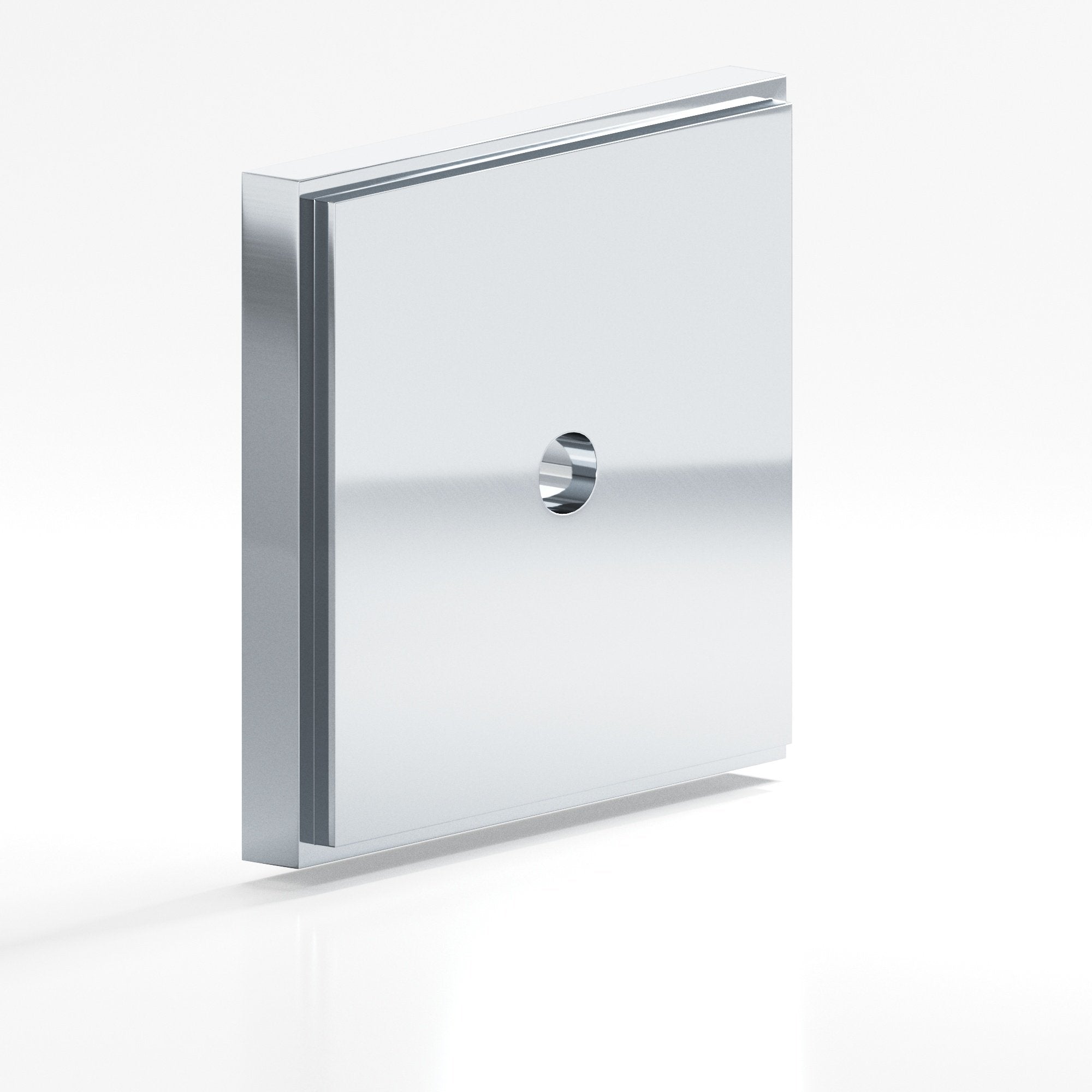 polished chrome backplate