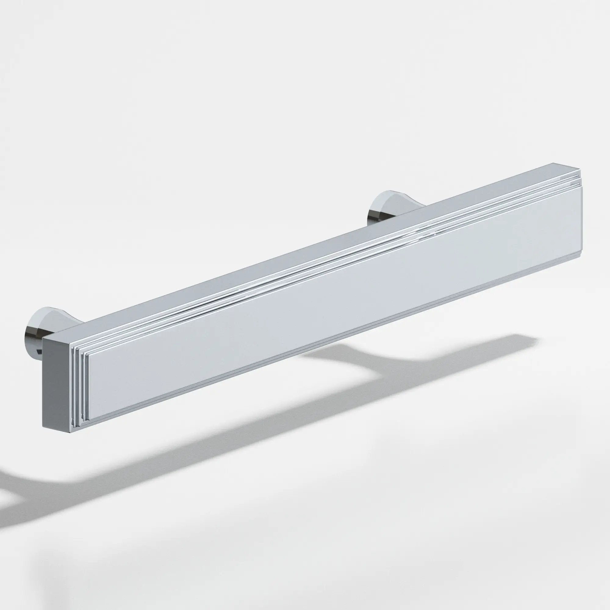 polished chrome cabinet pull