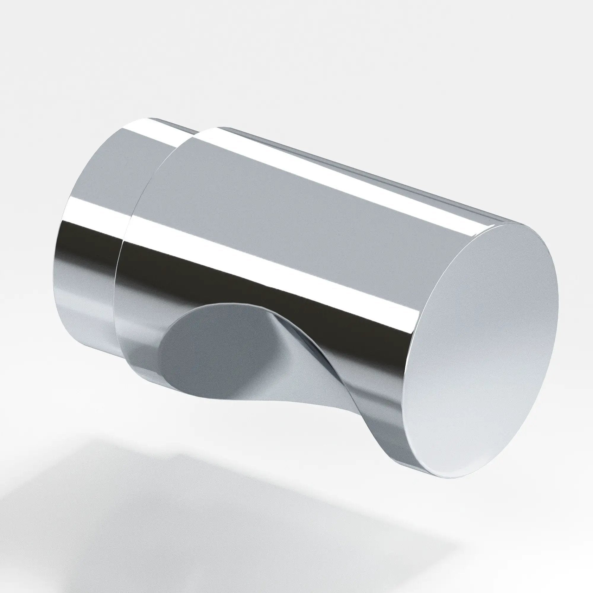 polished chrome cabinet knob