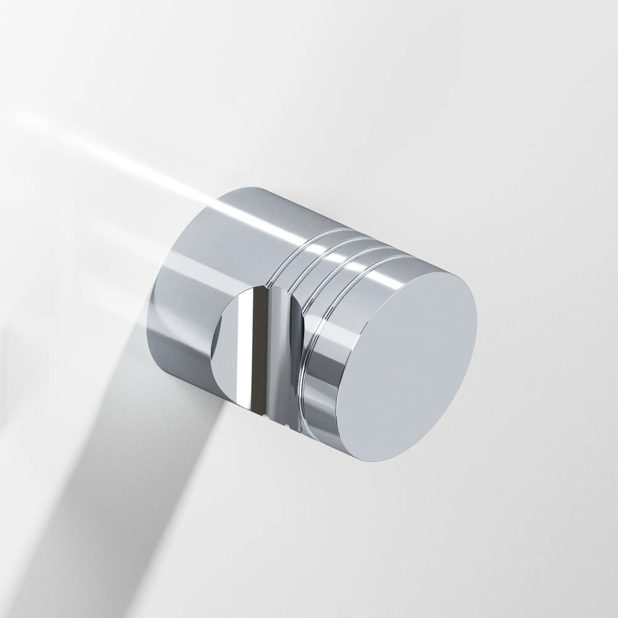 polished chrome cabinet knob