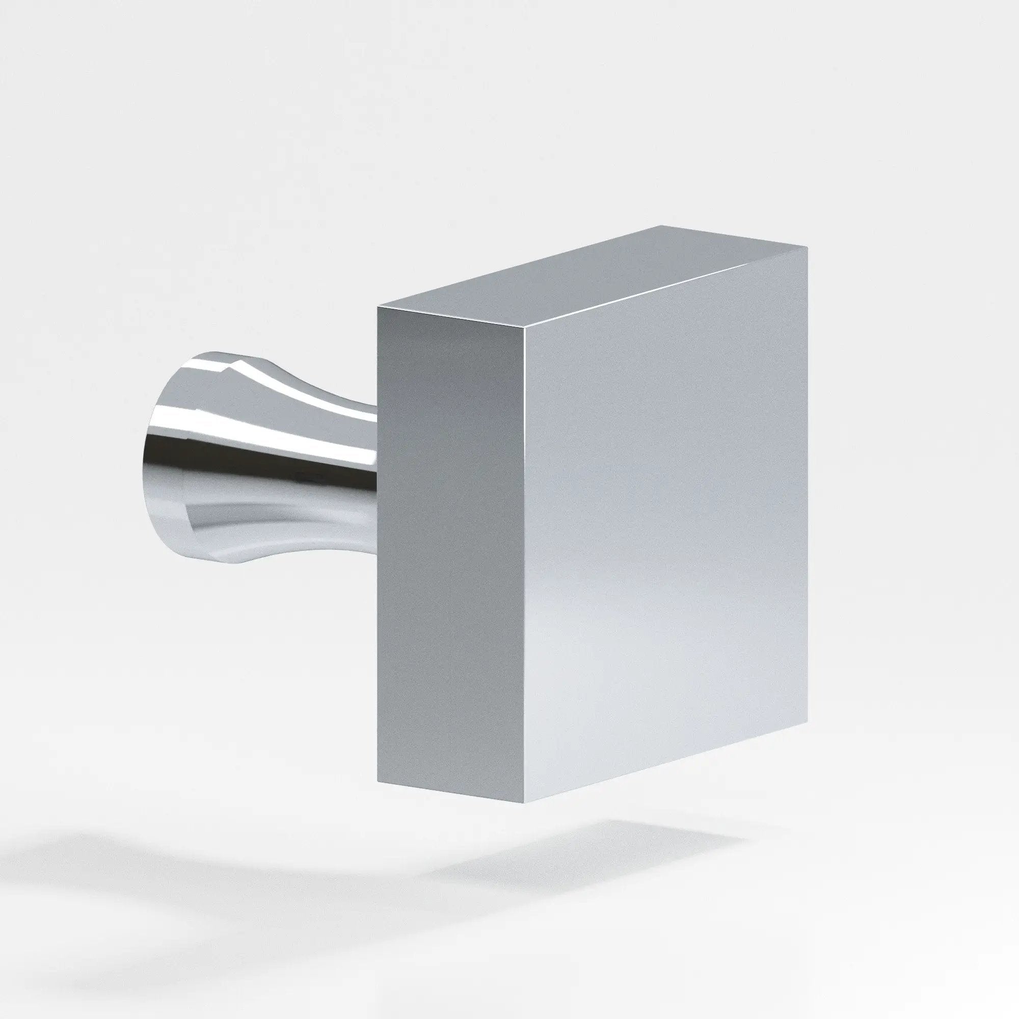 polished chrome cabinet knob