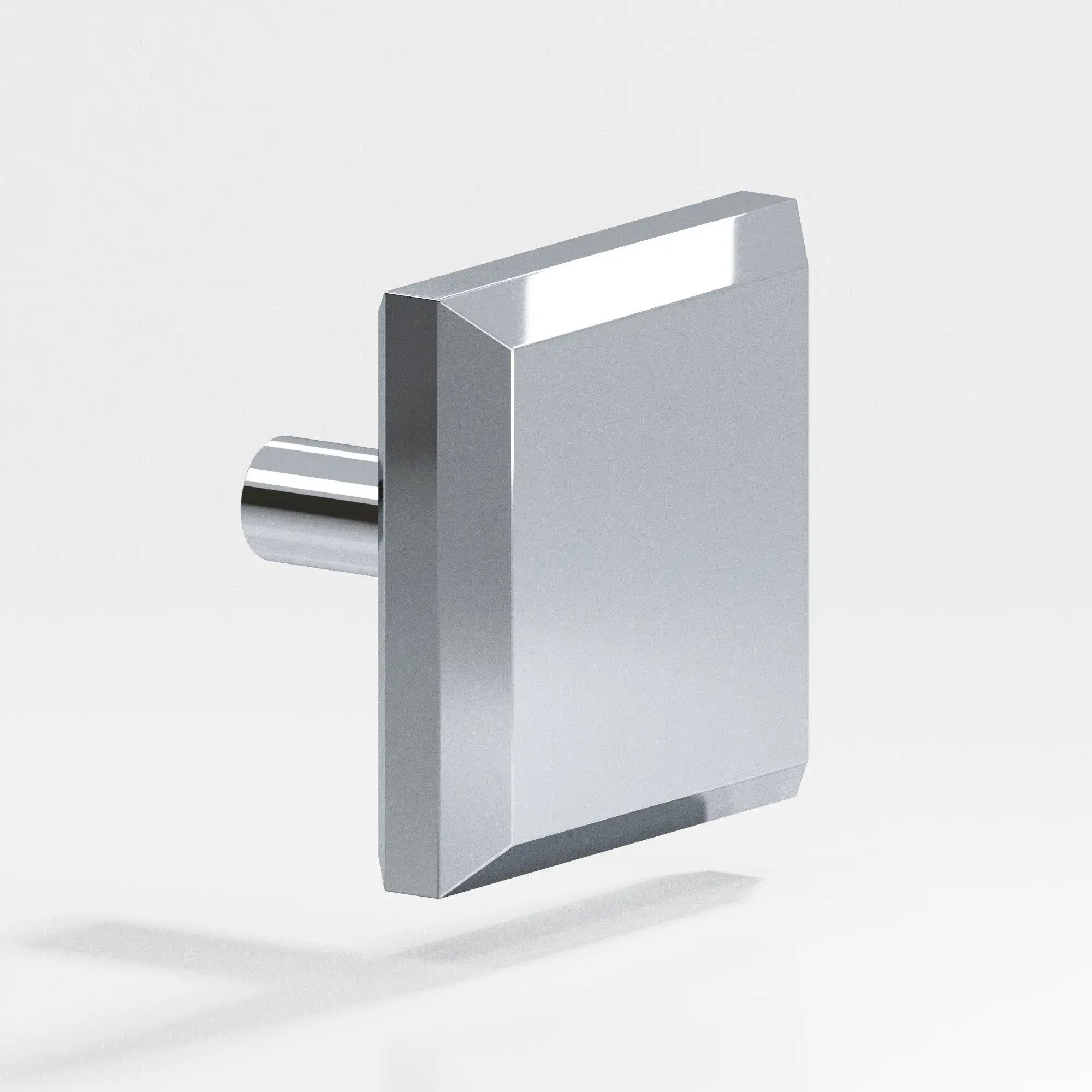 polished chrome cabinet knob