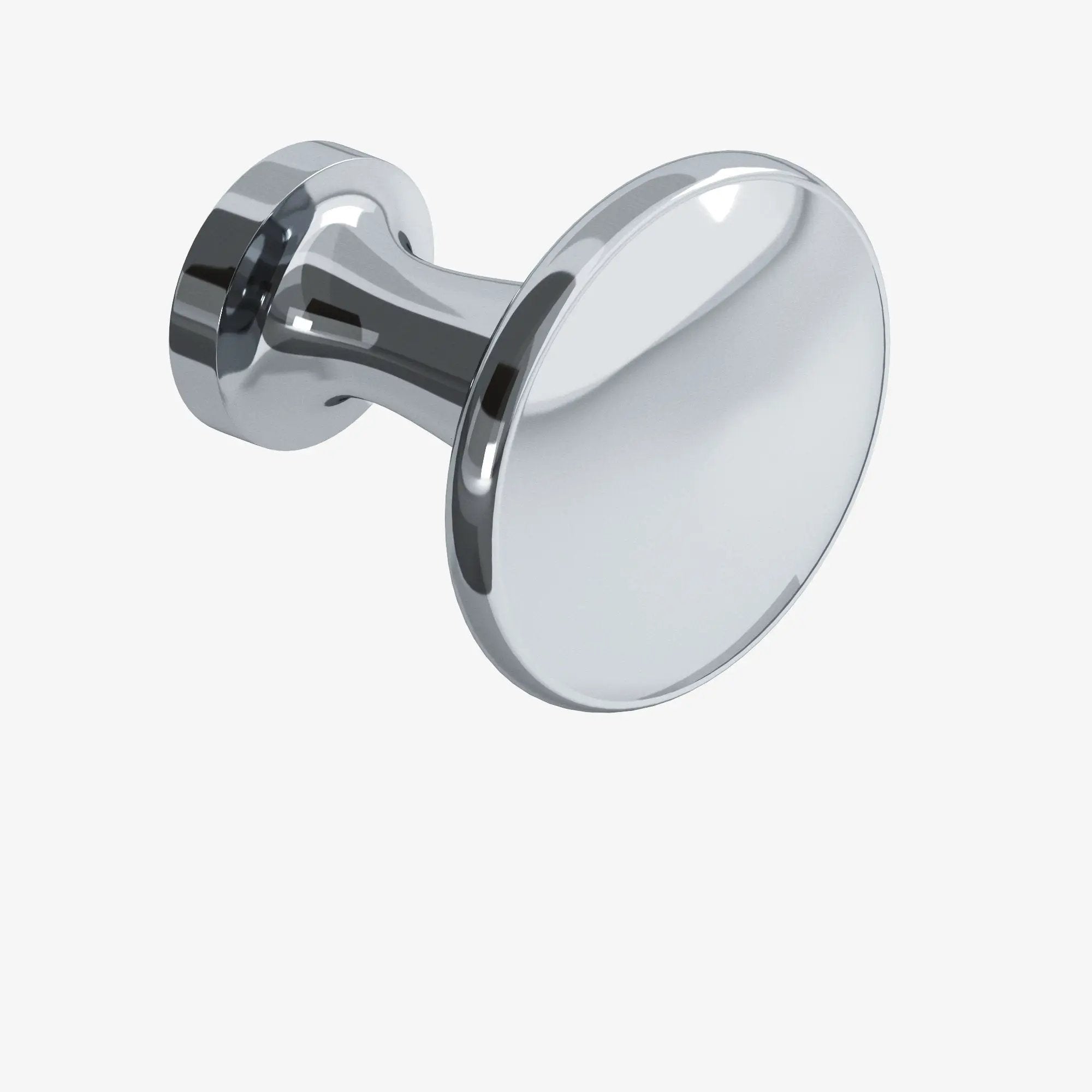 polished chrome cabinet knob