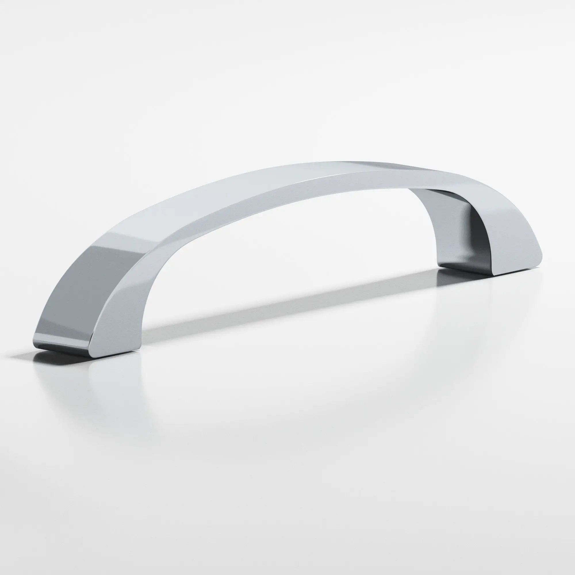 polished chrome cabinet pull
