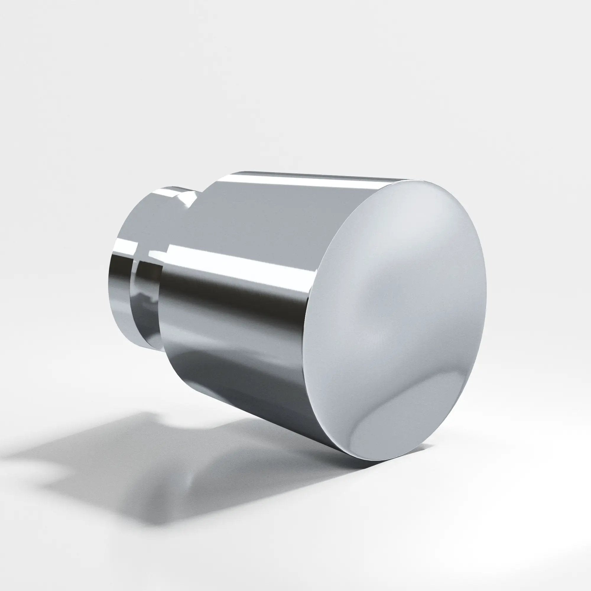 polished chrome cabinet knob