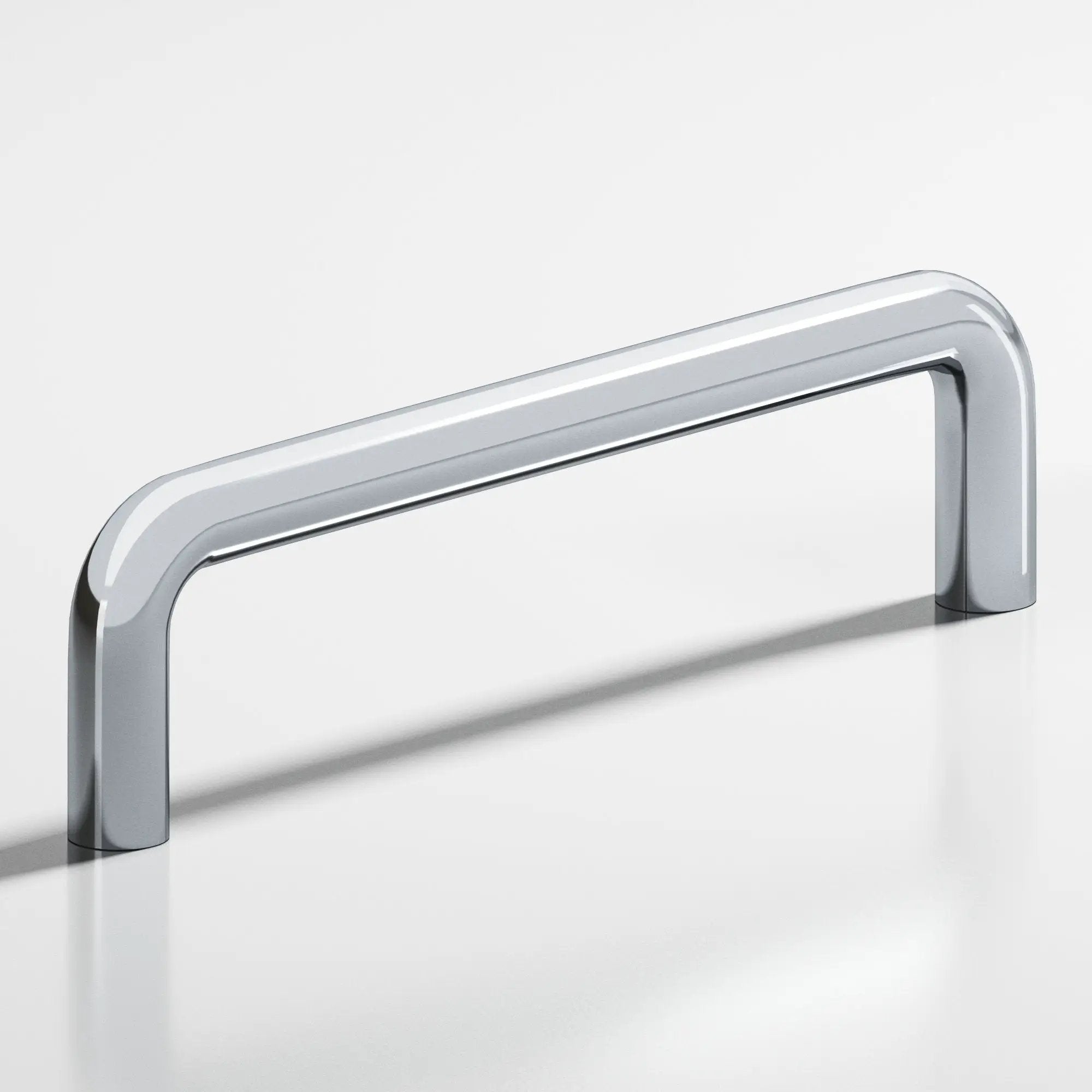 polished chrome cabinet pull