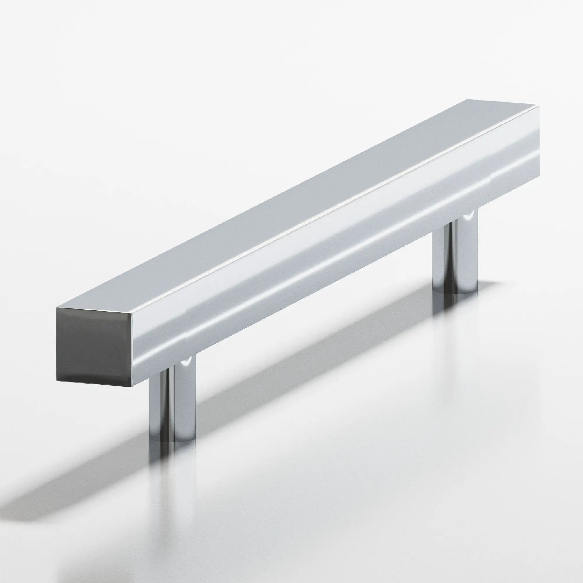 polished chrome cabinet pull
