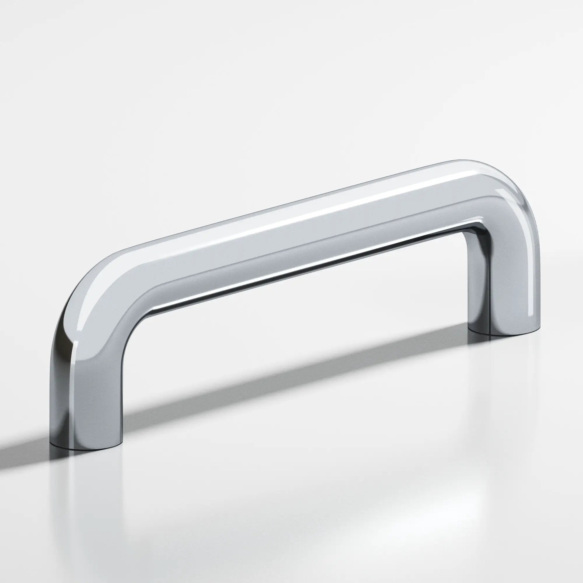polished chrome cabinet pull