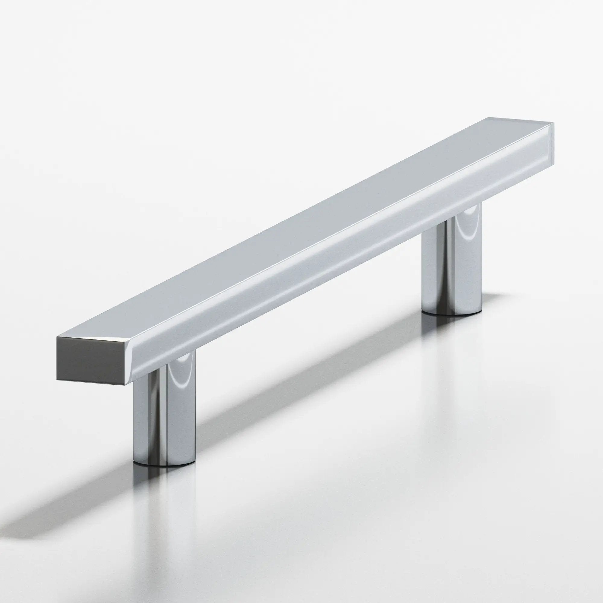 polished chrome cabinet pull