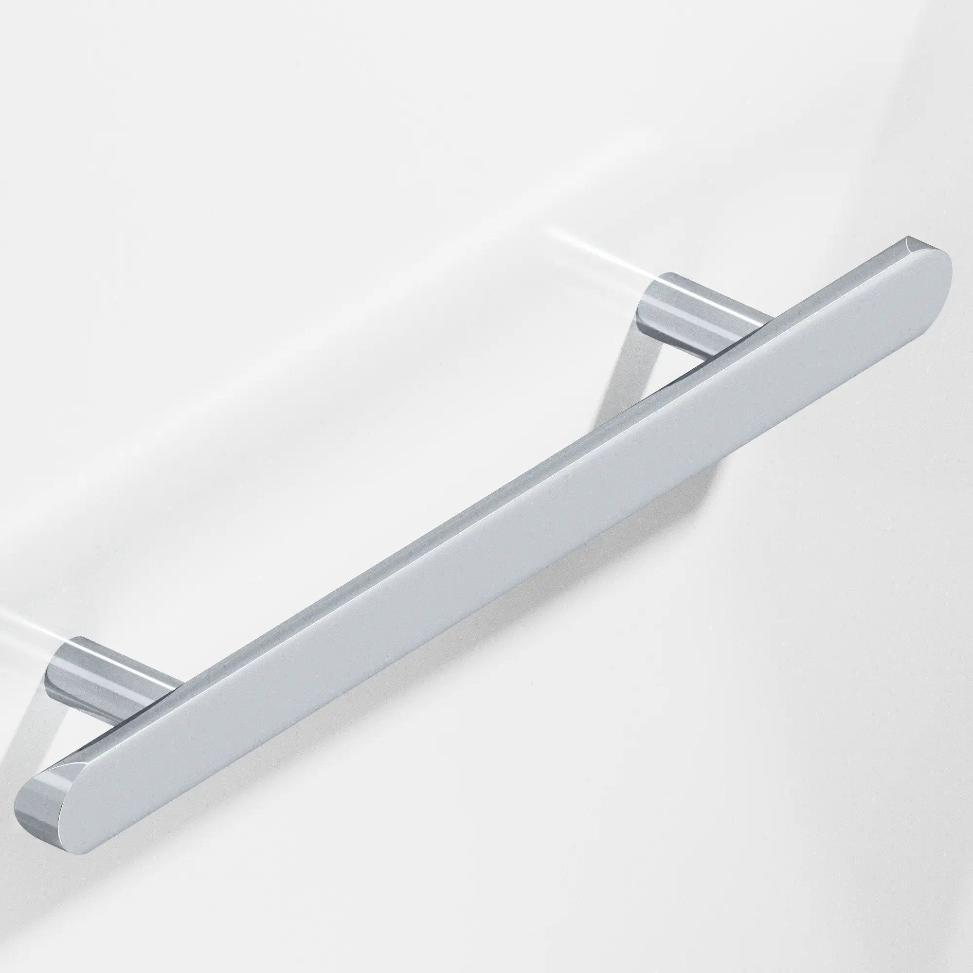 polished chrome cabinet pull