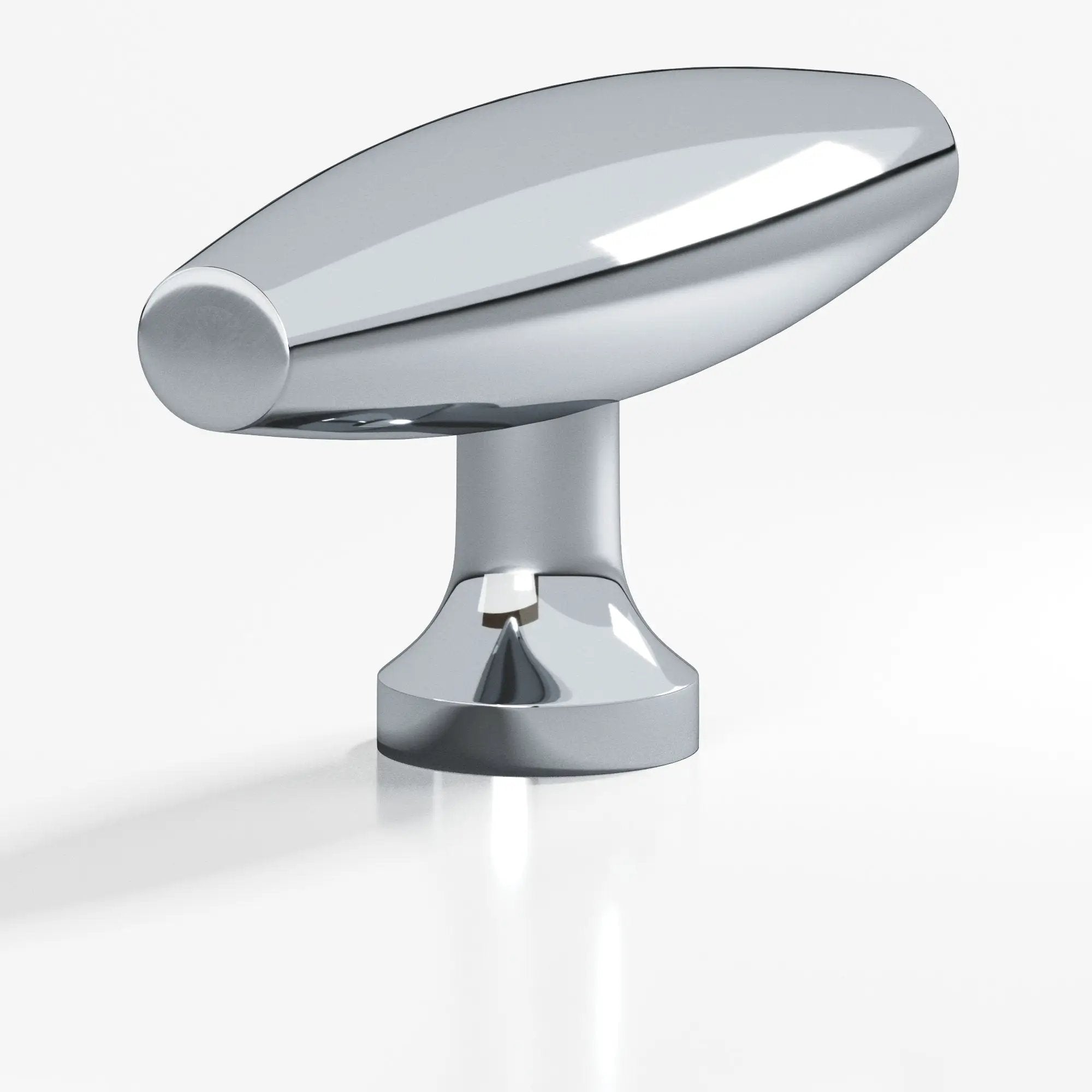 polished chrome cabinet knob