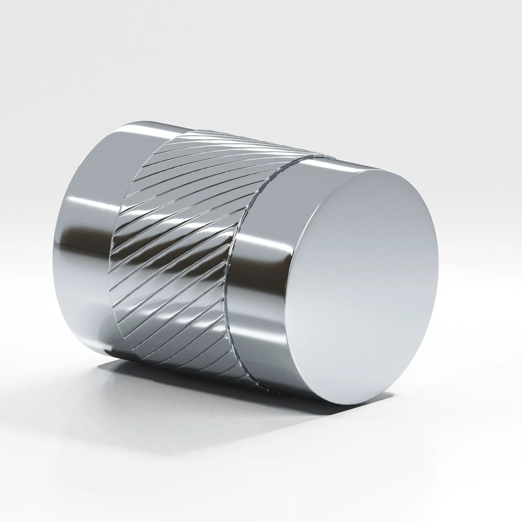 polished chrome cabinet knob