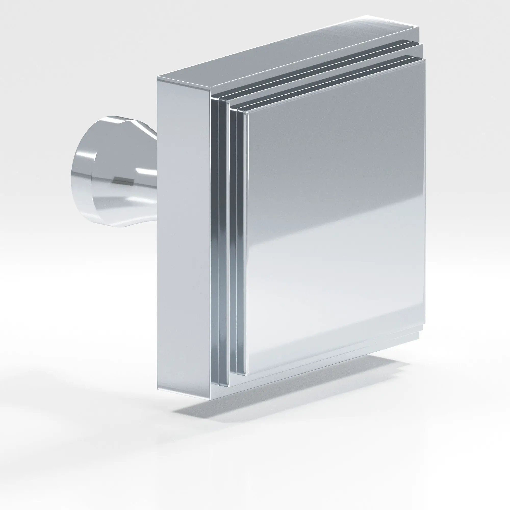 polished chrome cabinet knob