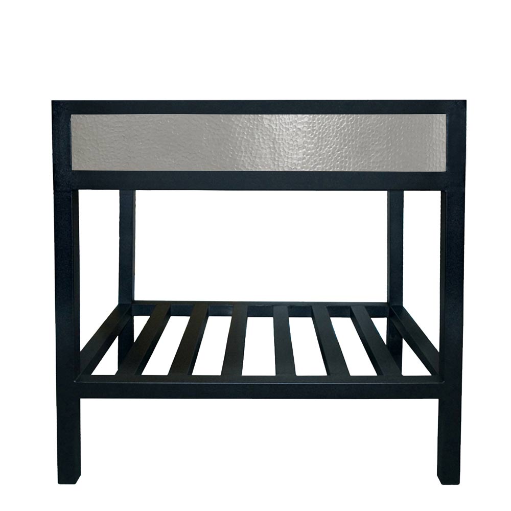 Native Trails 36" Cuzco Handcrafted Steel Bathroom Vanity Base with Copper Insets