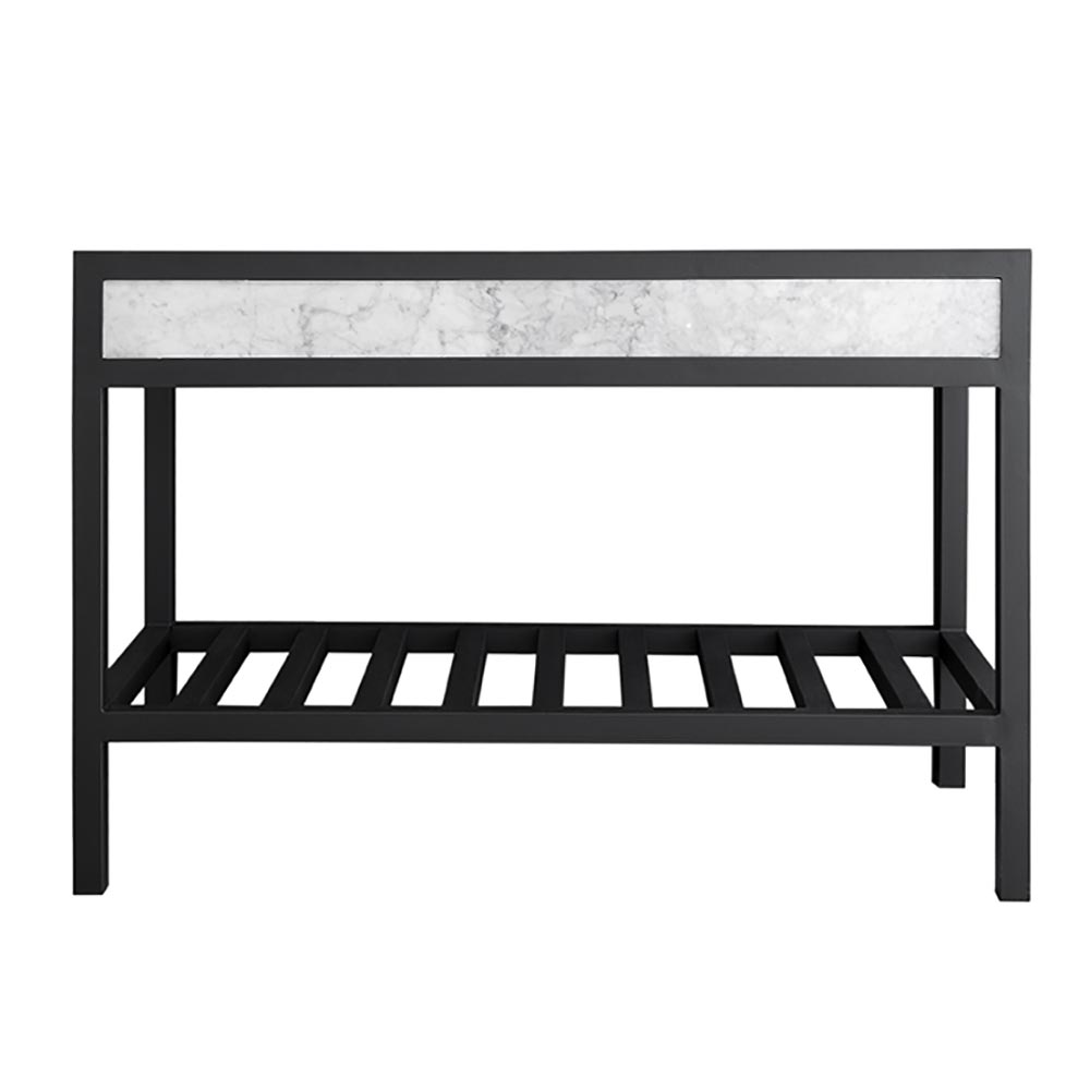 Native Trails 48" Cuzco Handcrafted Steel Bathroom Vanity Base with Copper Insets