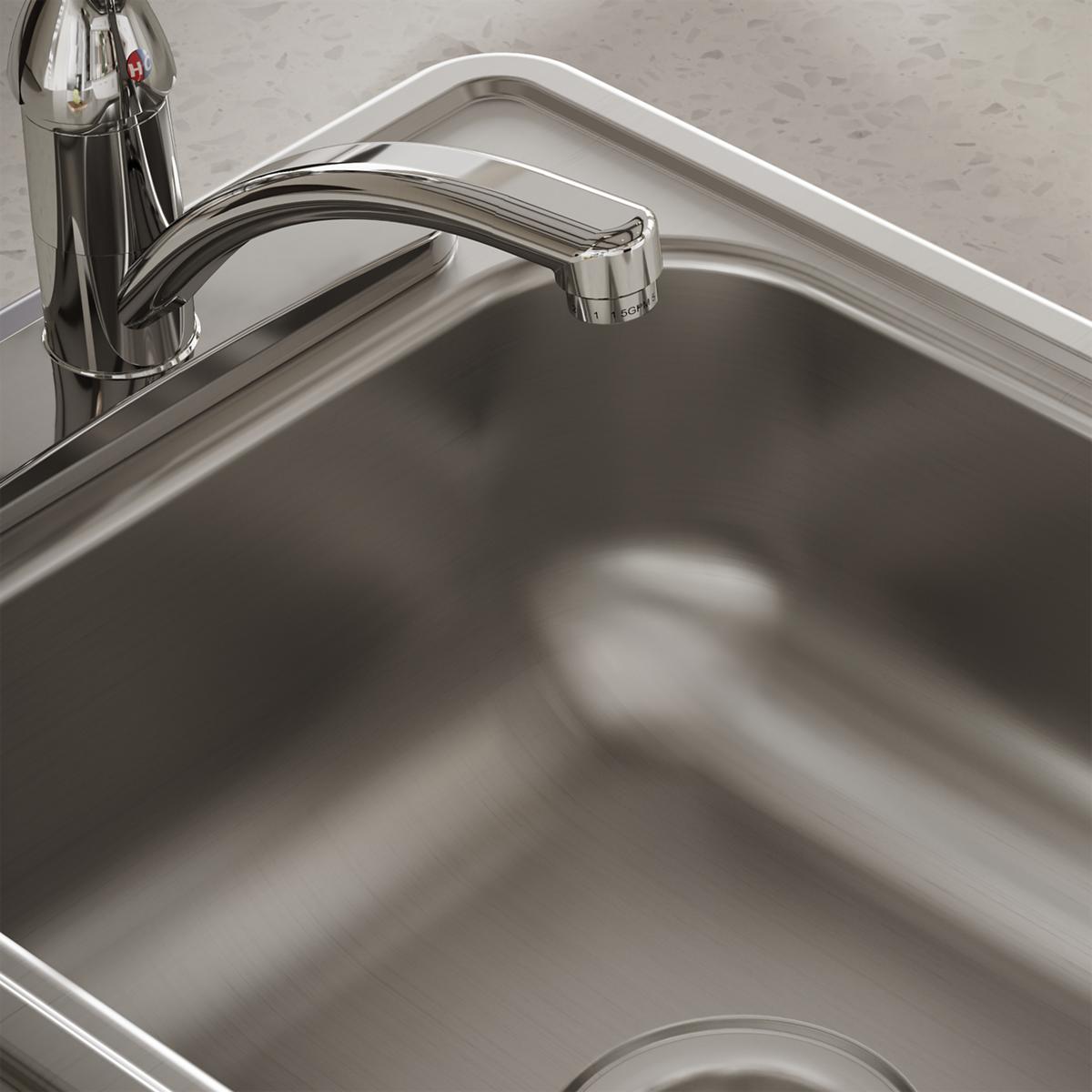 satin single bowl drop-in bar sink