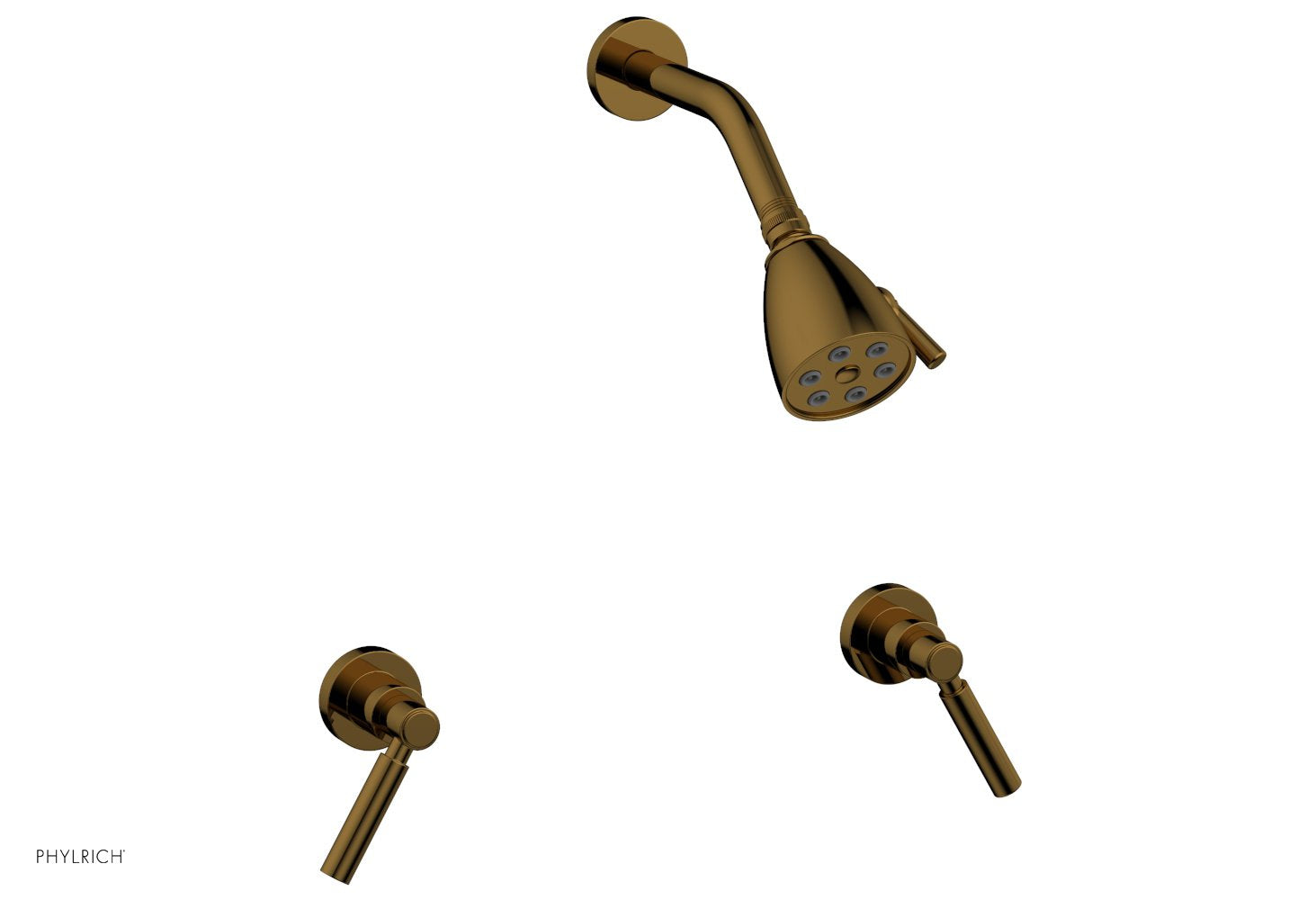 Phylrich BASIC Two Handle Shower Set - Lever Handles