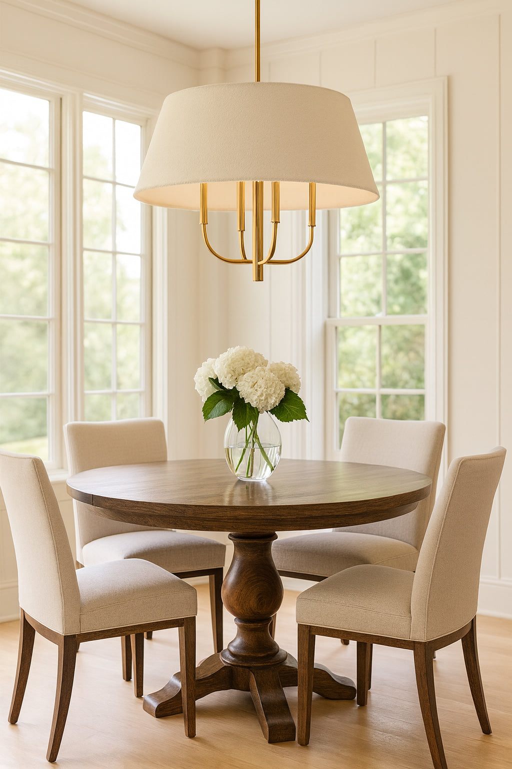 aged brass pendant light