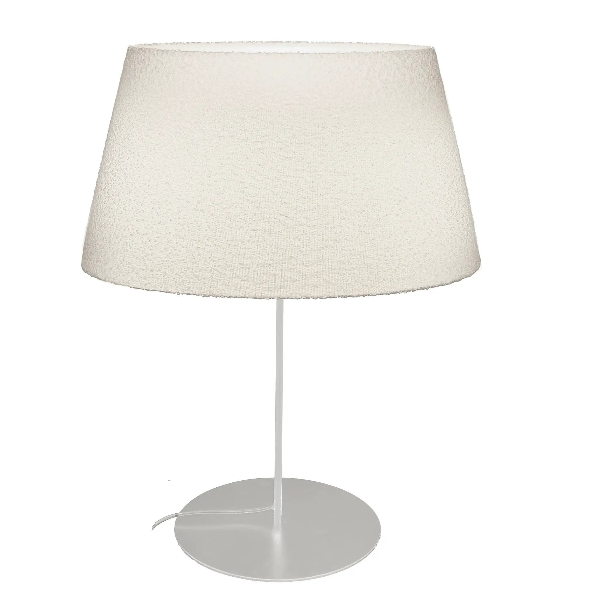 Dainolite 1 Light Incandescent Table Lamp with Boucle Fabric Shade by Dainolite