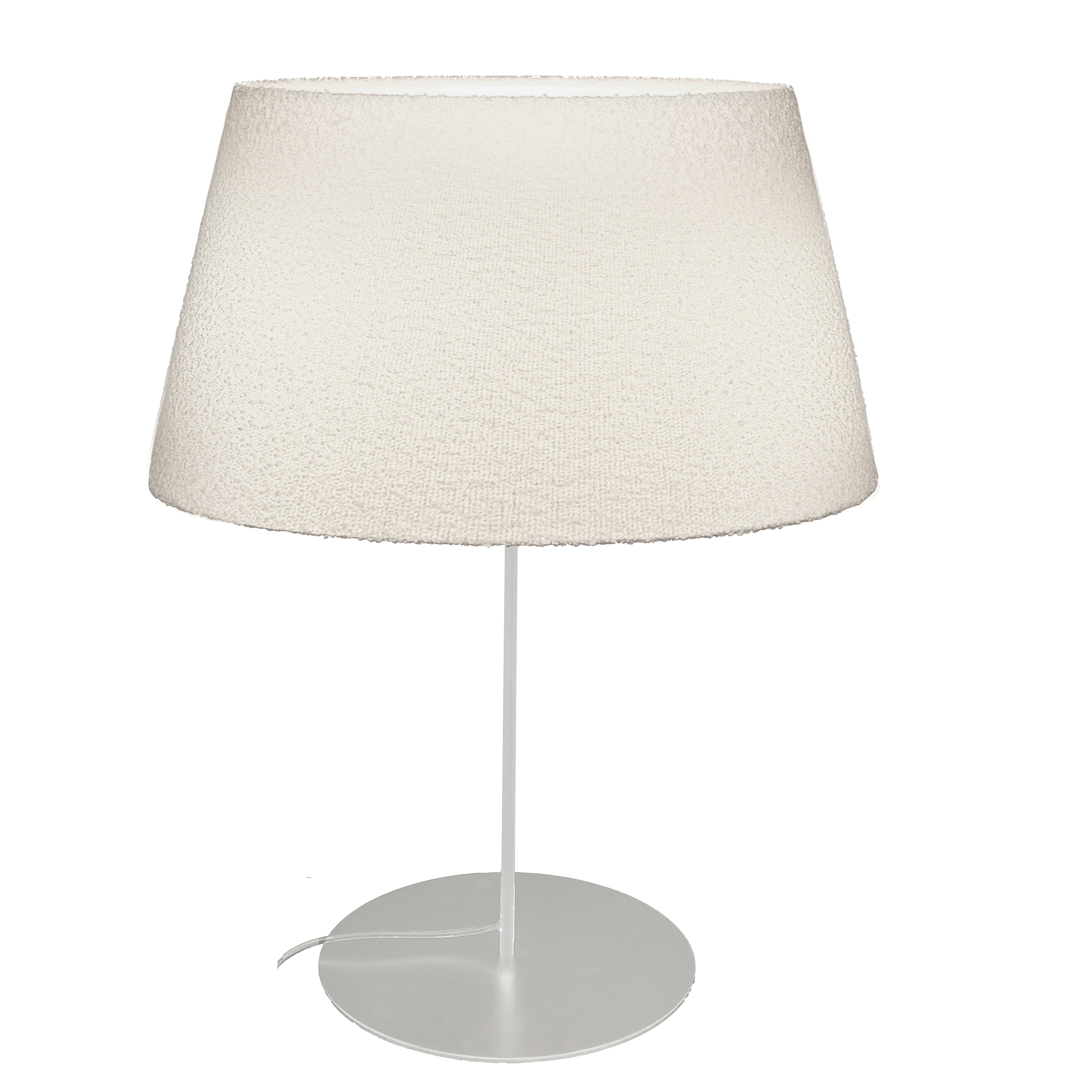 Dainolite 1 Light Incandescent Table Lamp with Boucle Fabric Shade