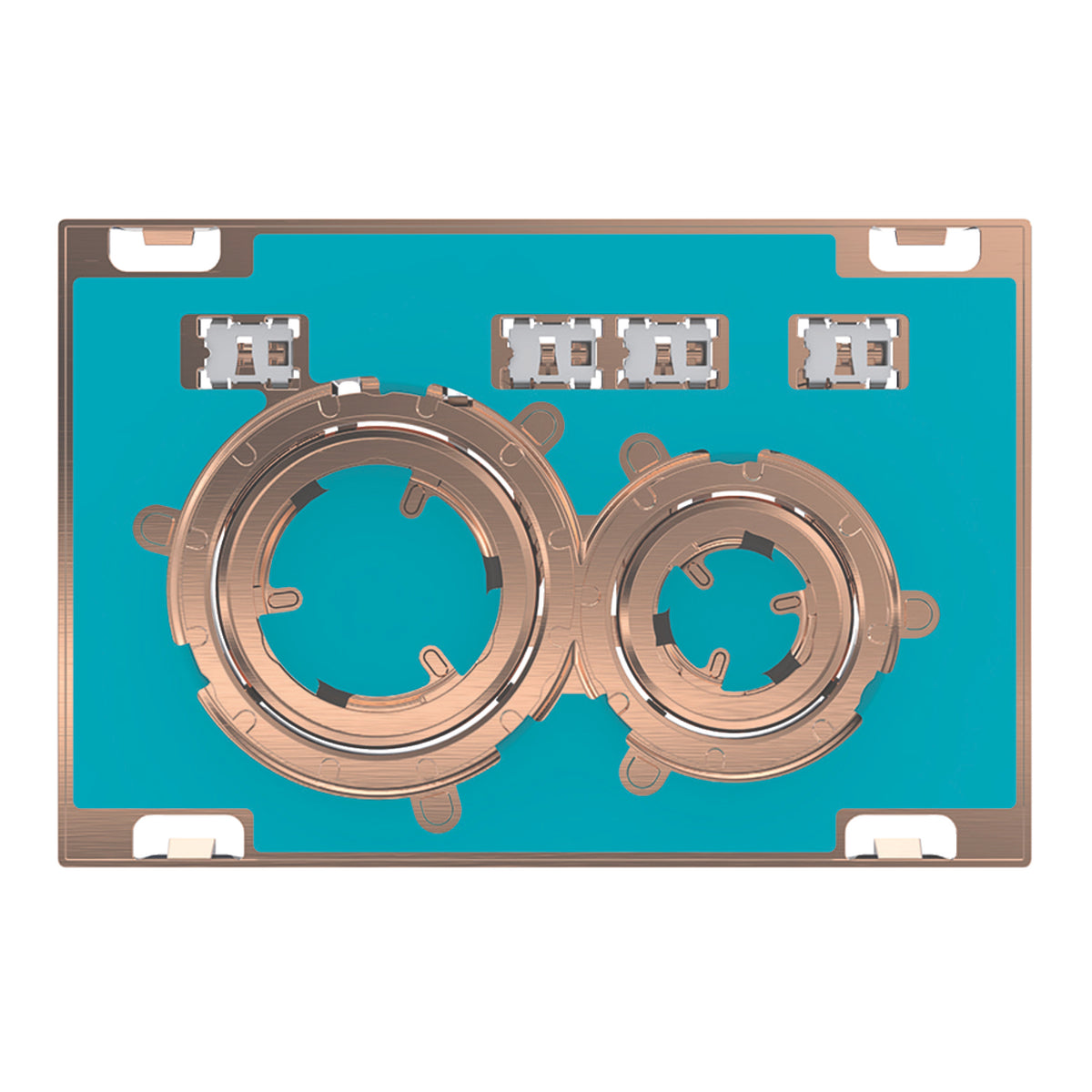 red gold actuator plate