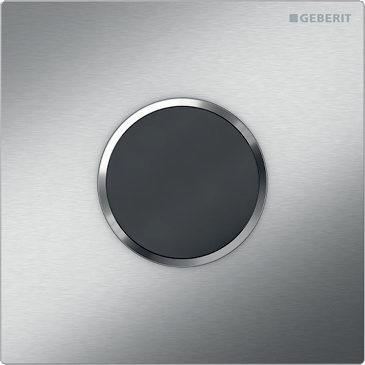 Geberit Urinal Flush Control with Electronic Flush Actuation, Battery Operation and Type 10 Cover Plate