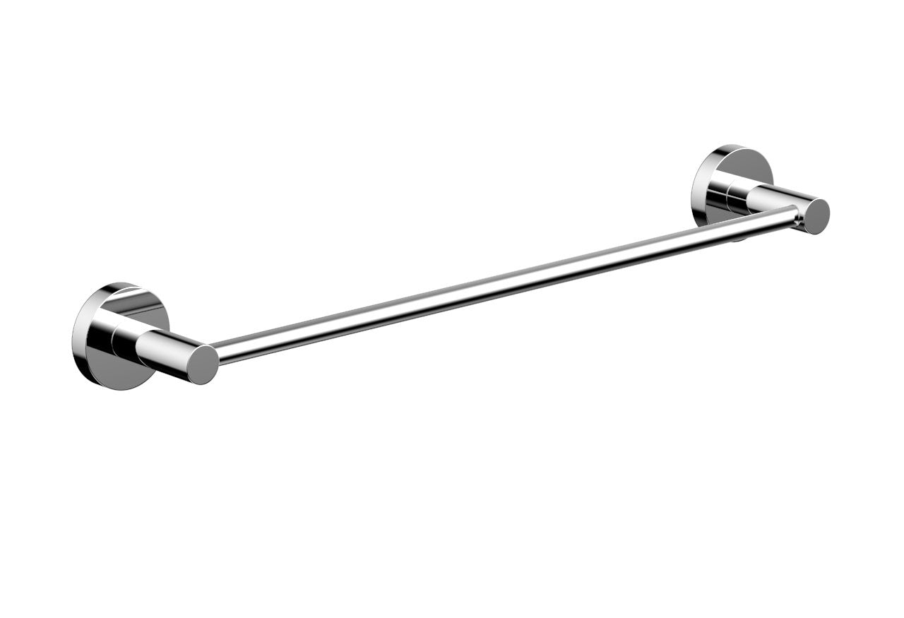 polished chrome towel bar