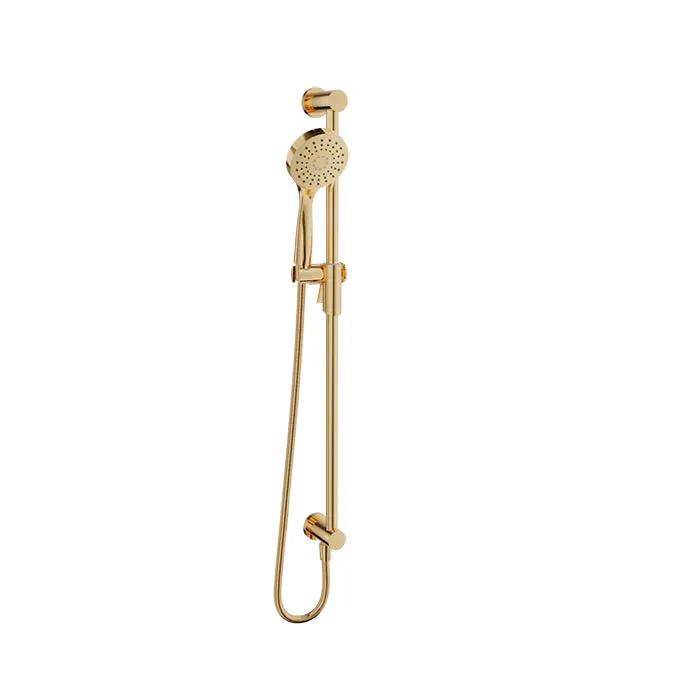 Baril Shower Components Zip+ 3-Spray Sliding Shower Bar with Built-In Elbow Connector by Baril