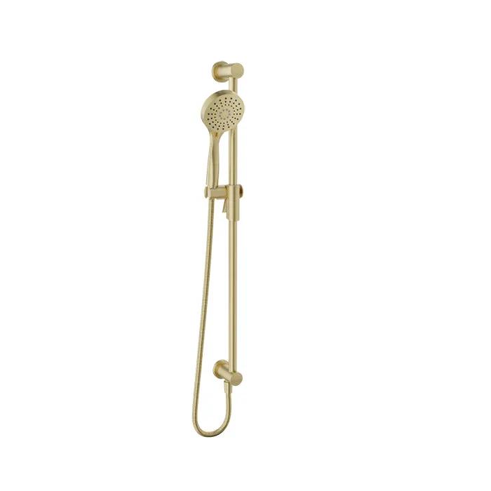 Baril Shower Components Zip+ 3-Spray Sliding Shower Bar with Built-In Elbow Connector by Baril