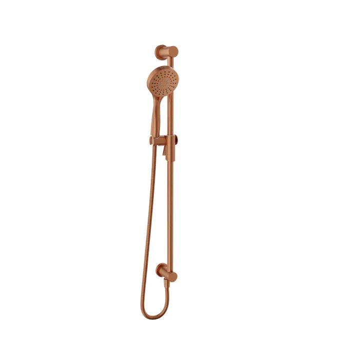 Baril Shower Components Zip+ 3-Spray Sliding Shower Bar with Built-In Elbow Connector by Baril