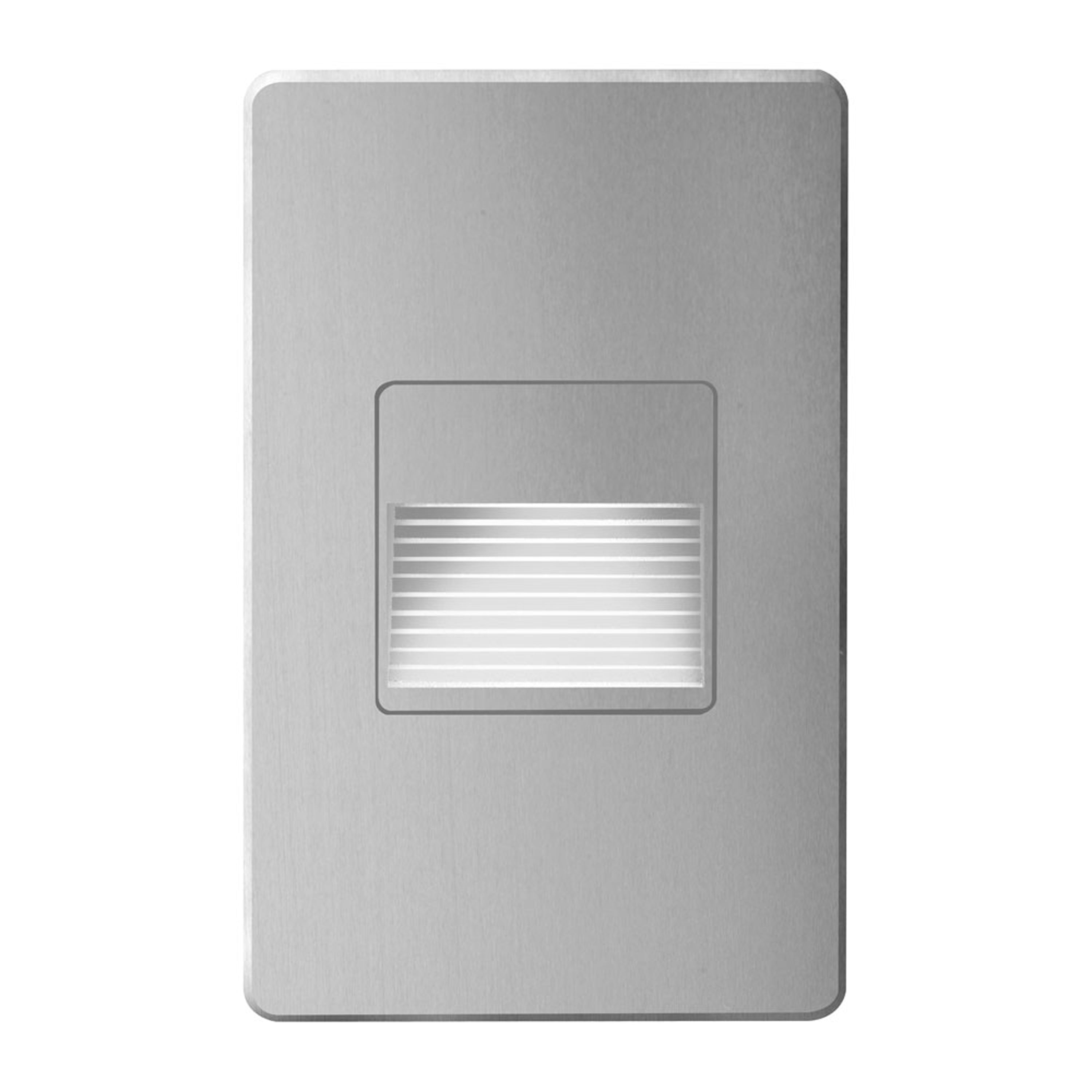 brushed aluminum wall mount