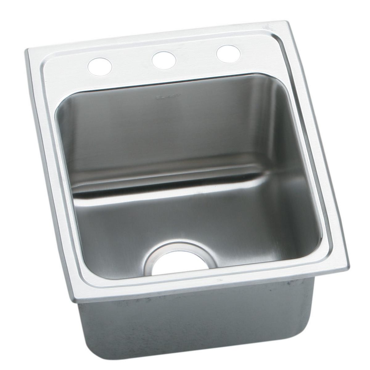 Elkay Lustertone Classic 17" x 22" x 10-1/8" Single Bowl Drop-in Sink with Quick-clip