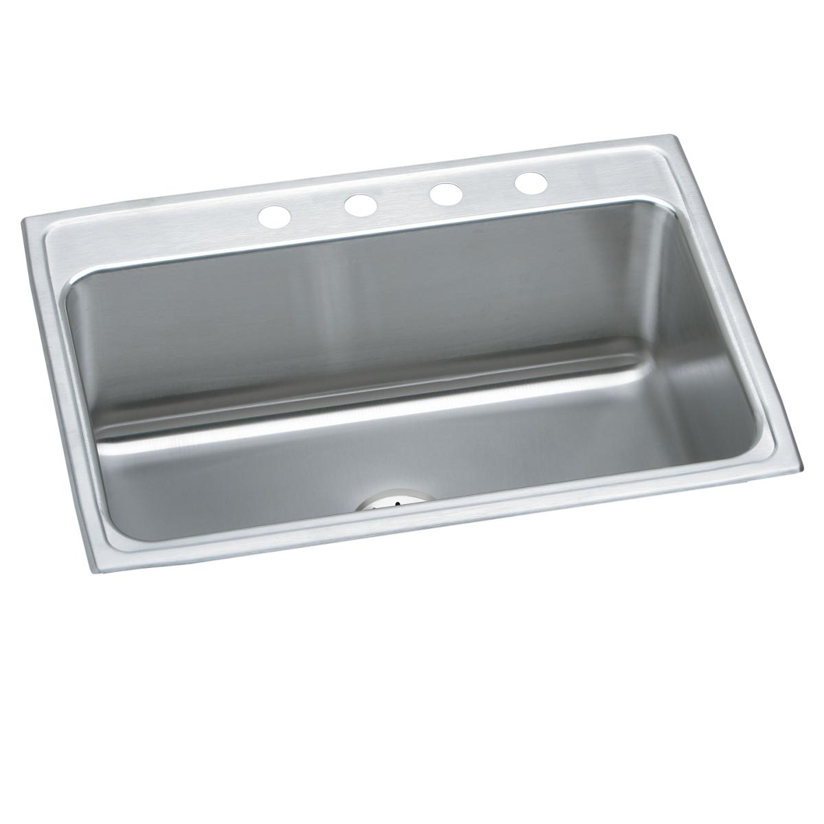 Elkay Lustertone Classic 31" x 22" x 10-1/8" Single Bowl Drop-in Sink with Perfect Drain