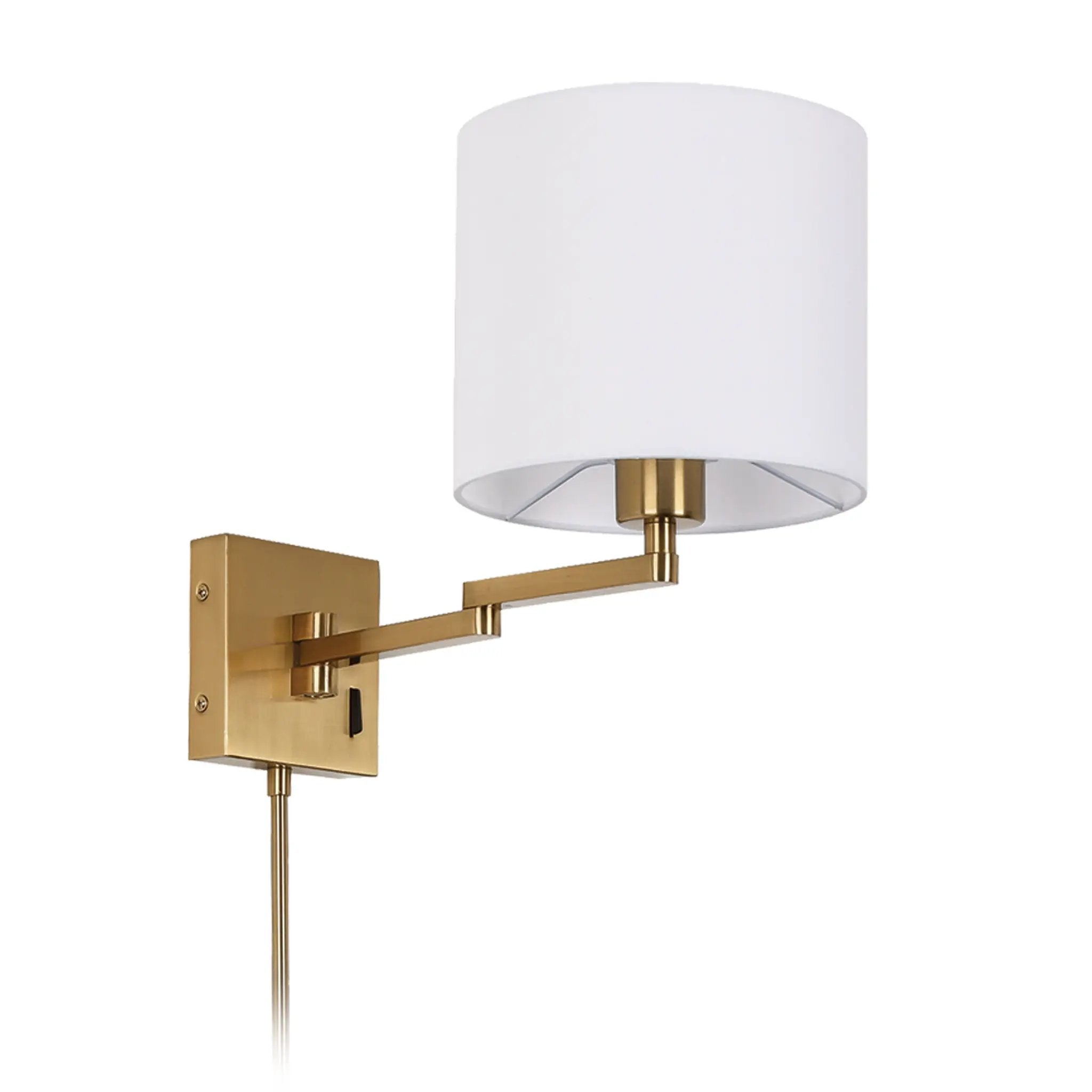 aged brass table lamp