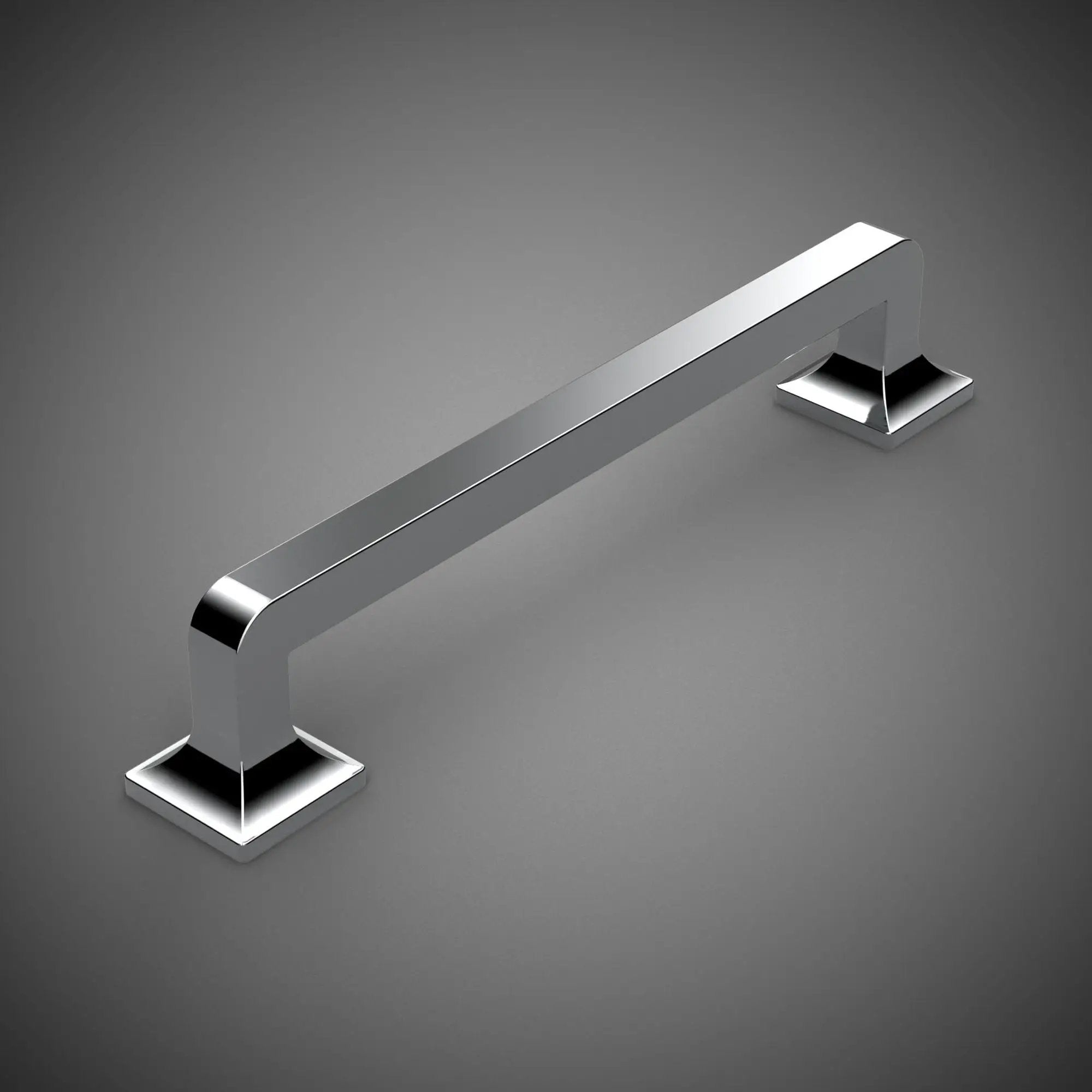 polished chrome drawer pull